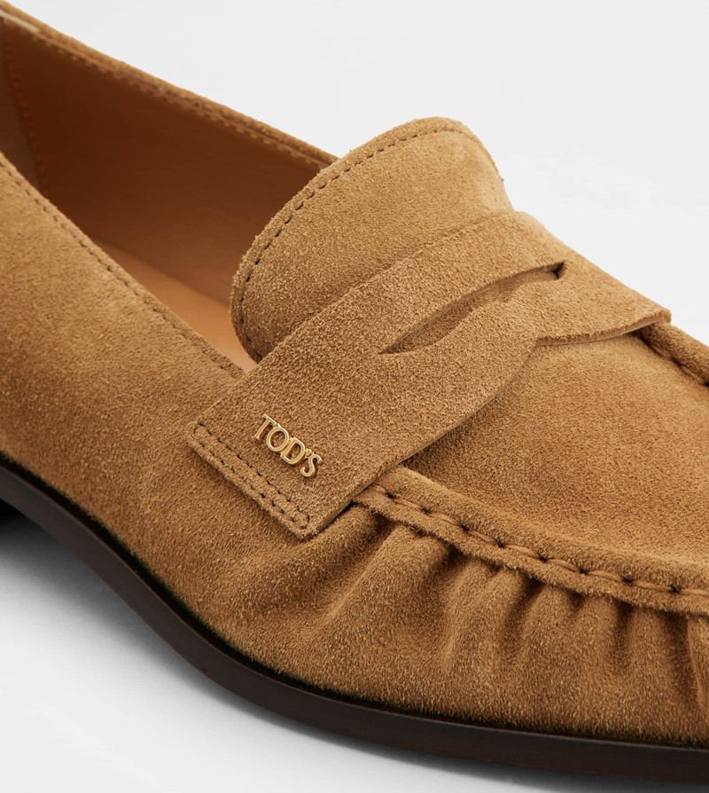 LOAFERS IN SUEDE - BROWN 5