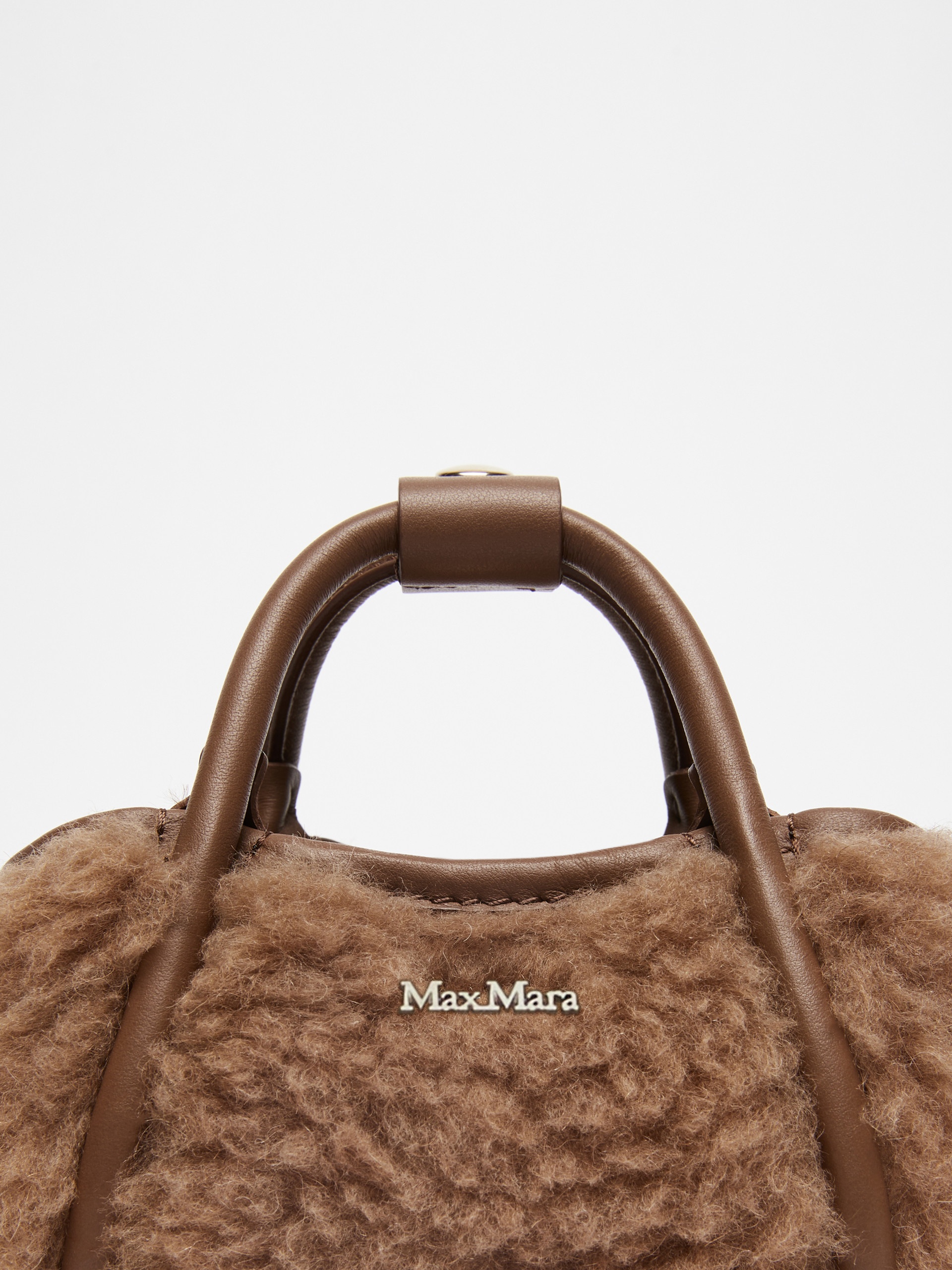 Max Mara TMARINXXS Teddy fabric Mini Marine bag | REVERSIBLE