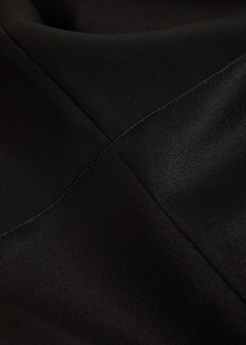 Tory Burch Satin Cuffs Cropped Crepe Trousers 5