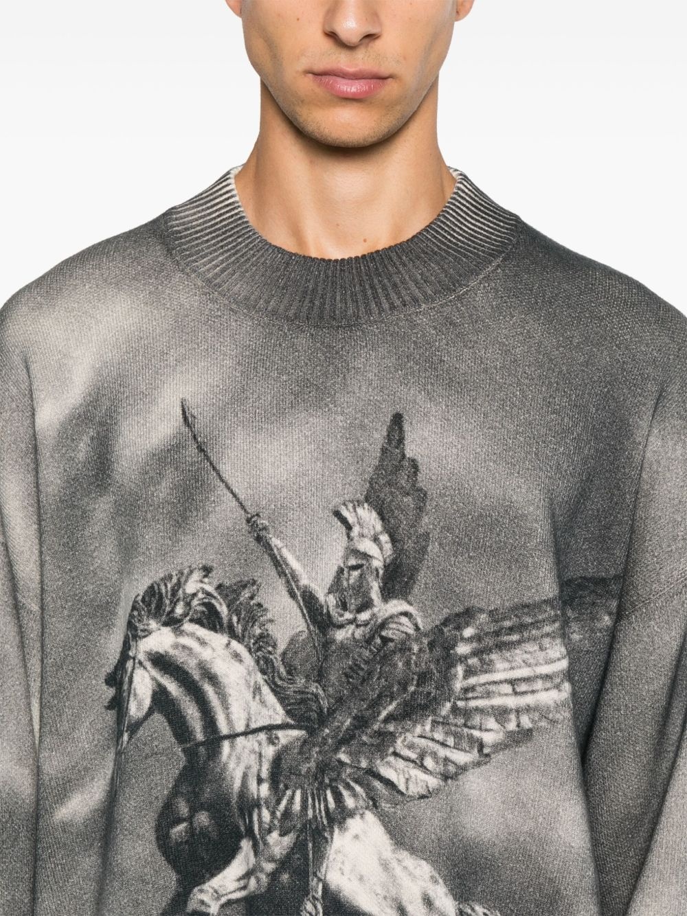 mascot knit sweater - 5