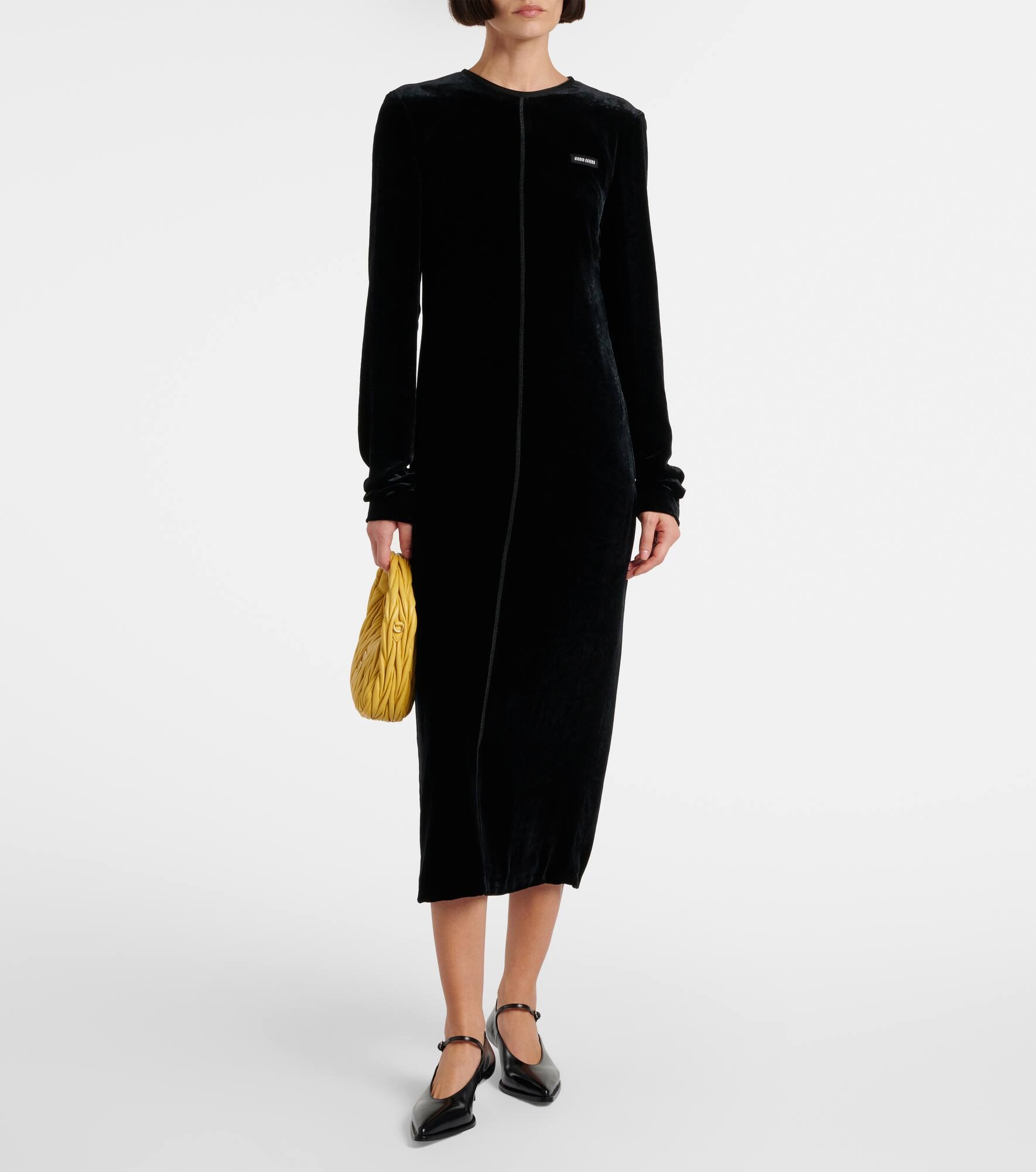 Satin midi dress - 2