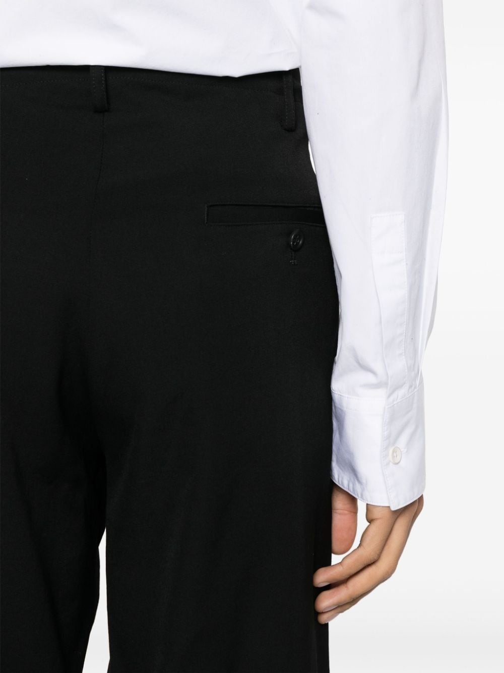 Gabardine J wool tapered trousers - 5