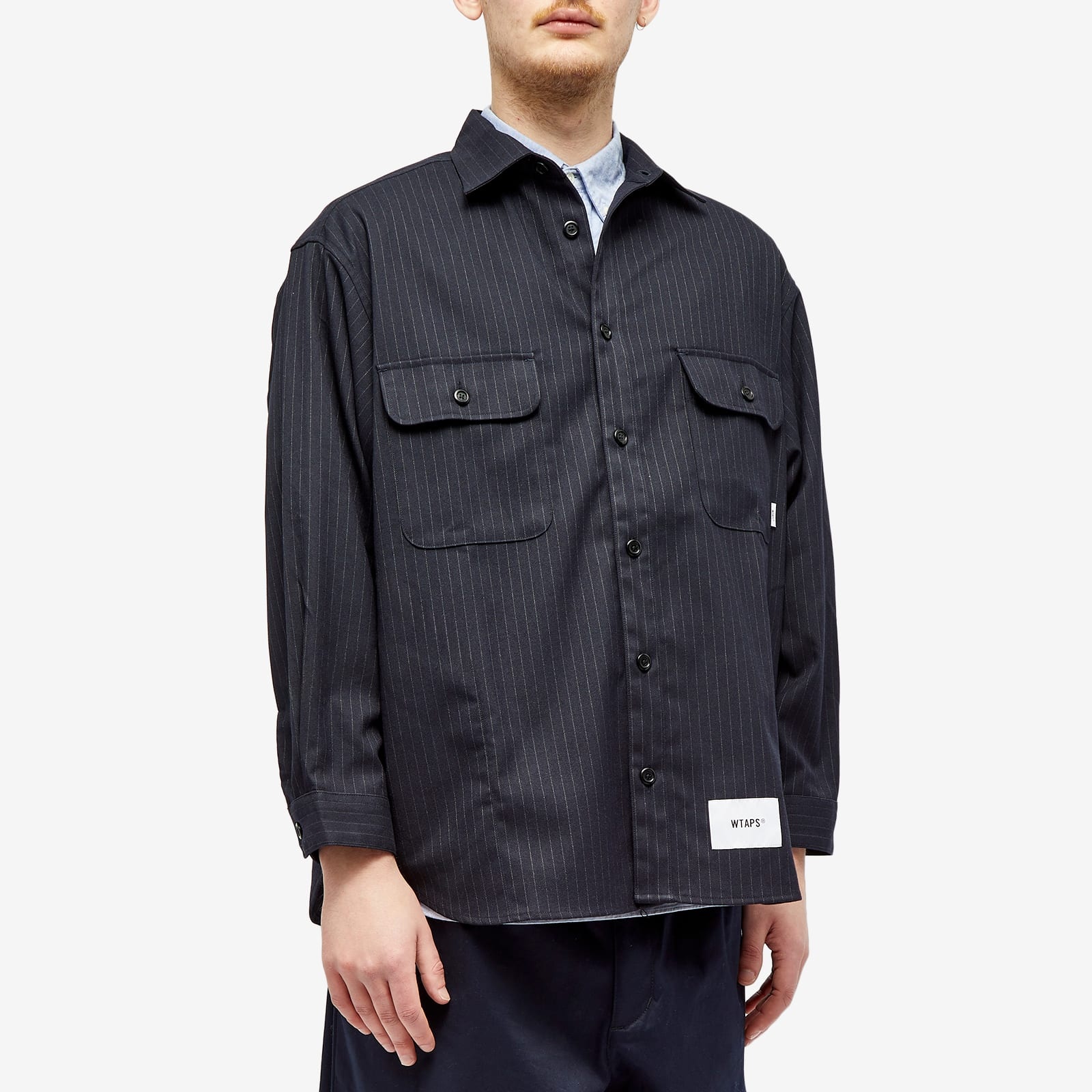 WTAPS 04 Pinstripe Shirt Jacket - 2