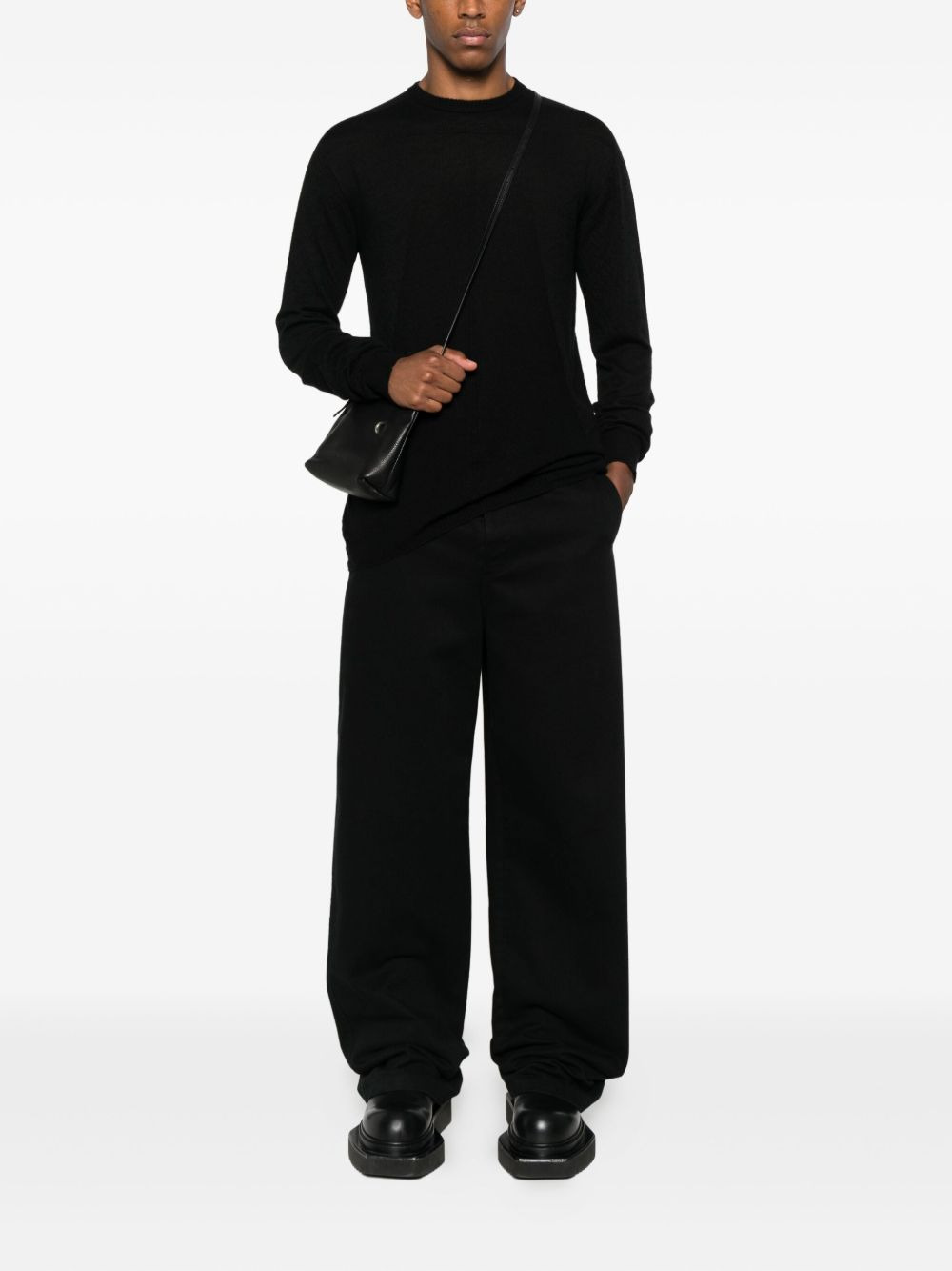 long-sleeve cashmere sweater - 2