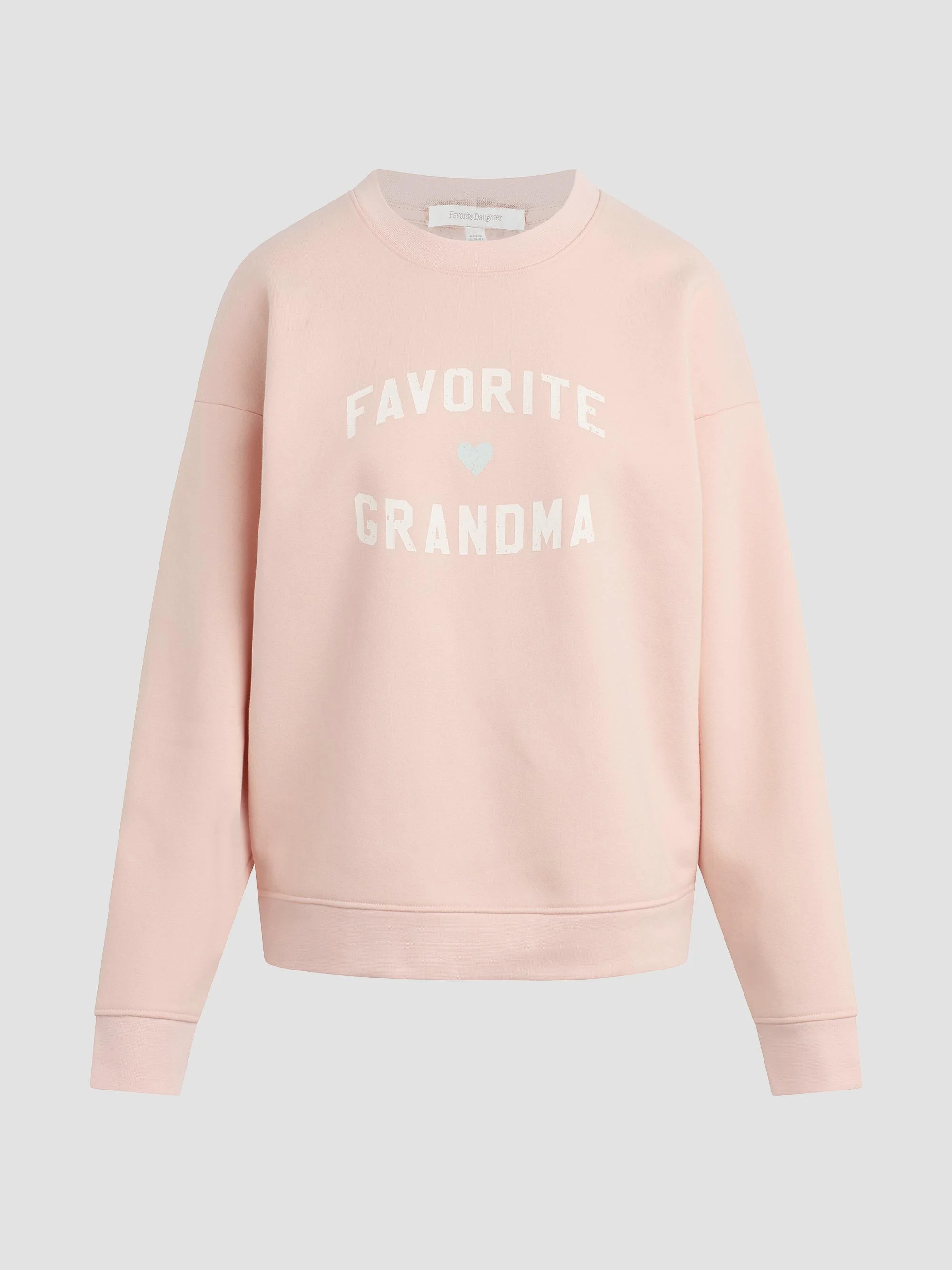 Women's The Favorite Grandma Sweatshirt - Pale Pink Gardenia - 1