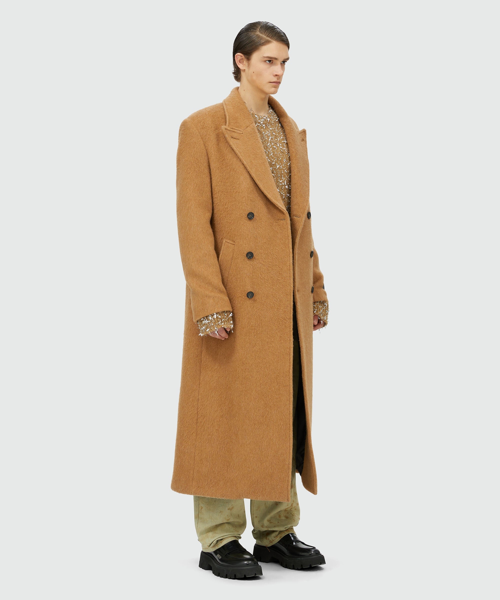 MSGM Tailoring combed-wool long coat - 4