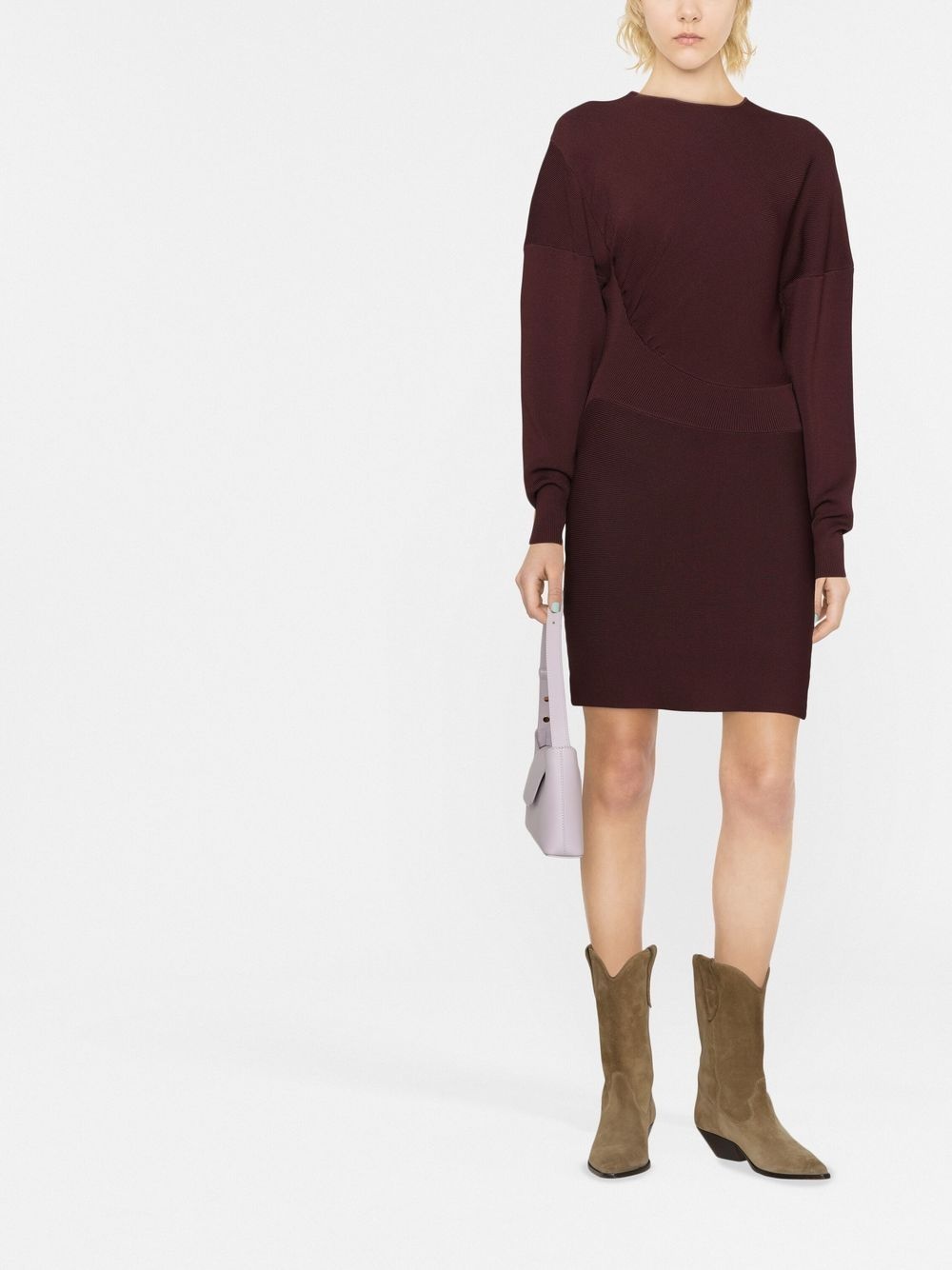 asymmetric mini dress - 2