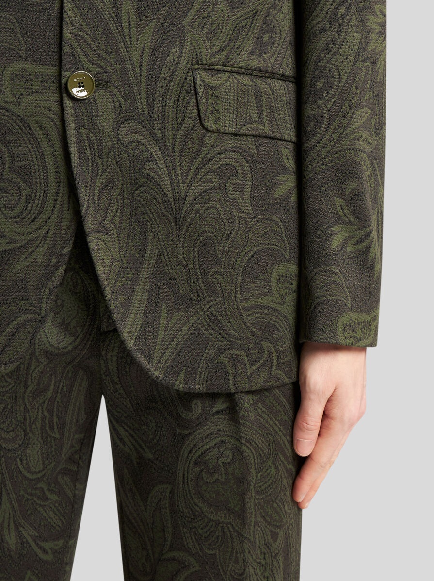 PAISLEY JACQUARD JACKET - 2