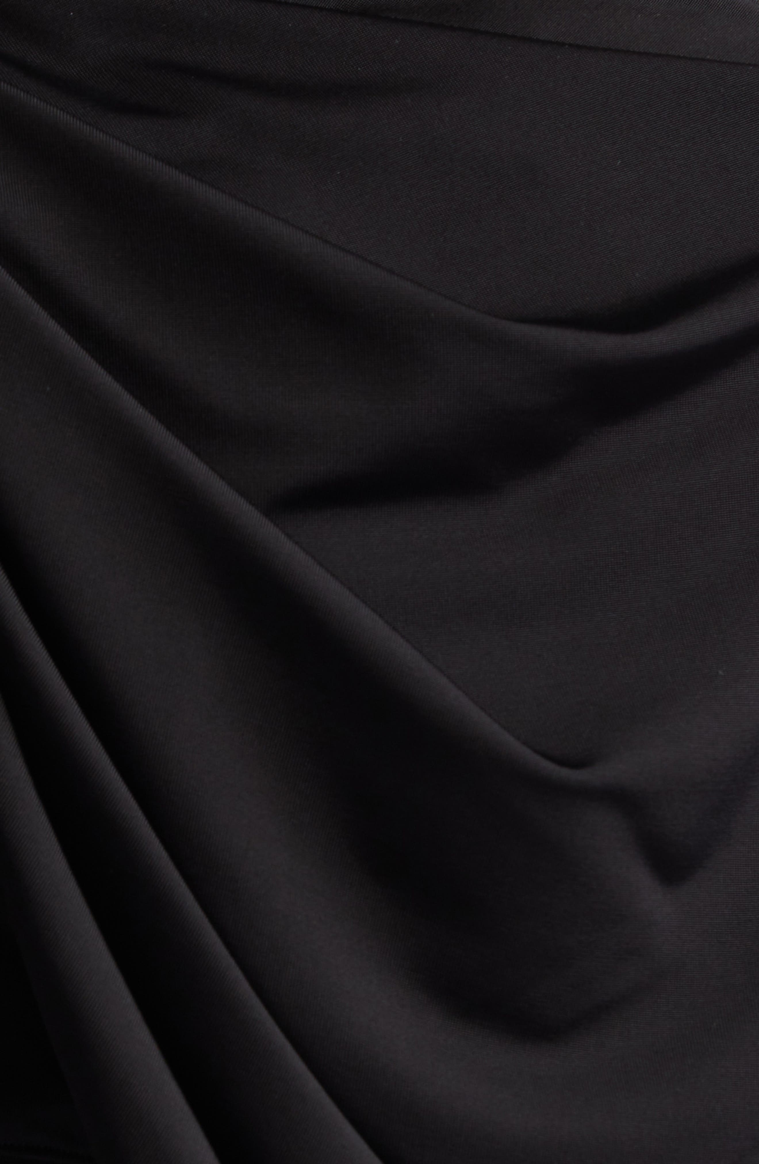Stella McCartney Draped Cape Cutout Midi Dress in Black at Nordstrom - 6