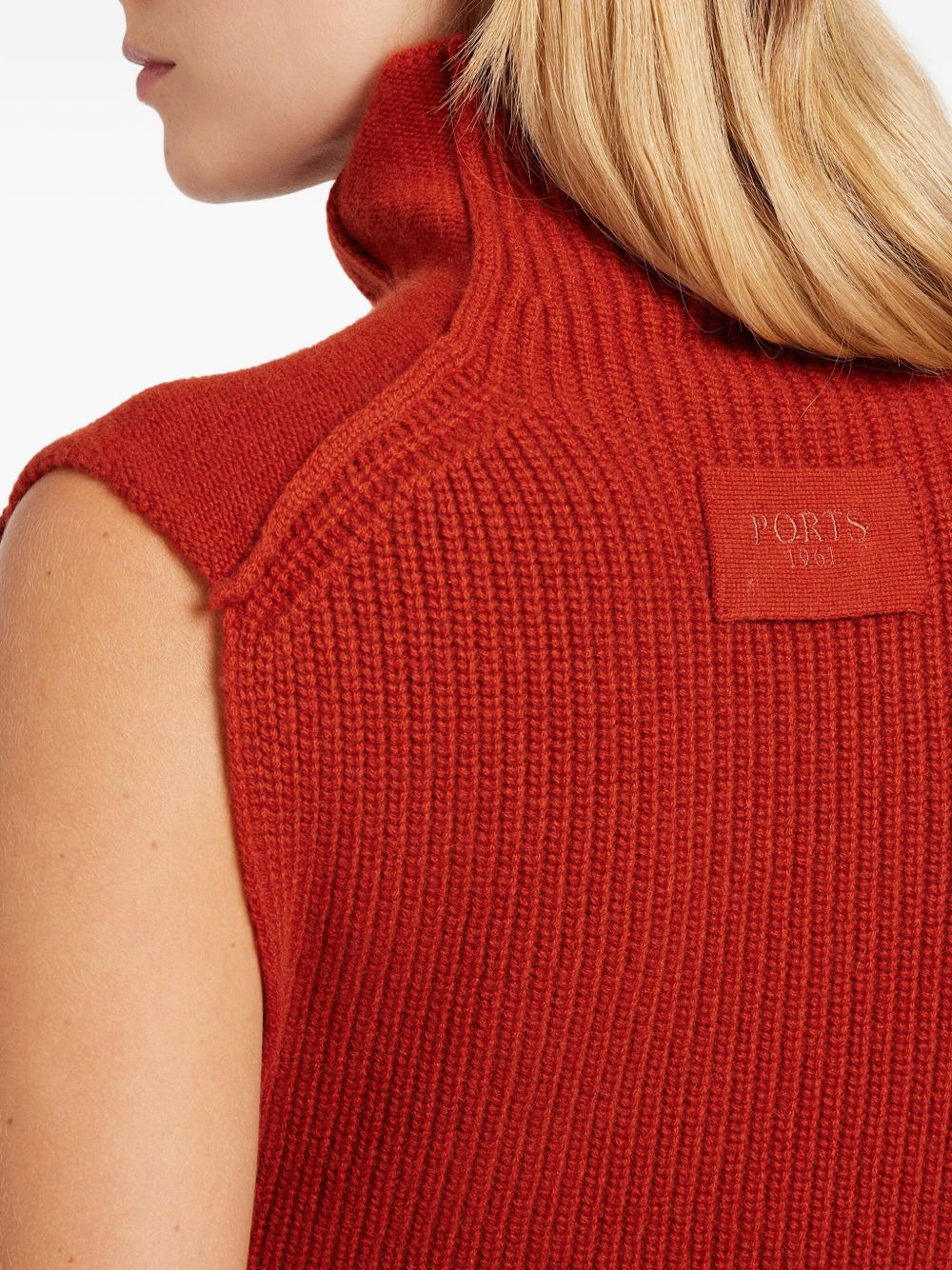 turtleneck cape sweater - 4