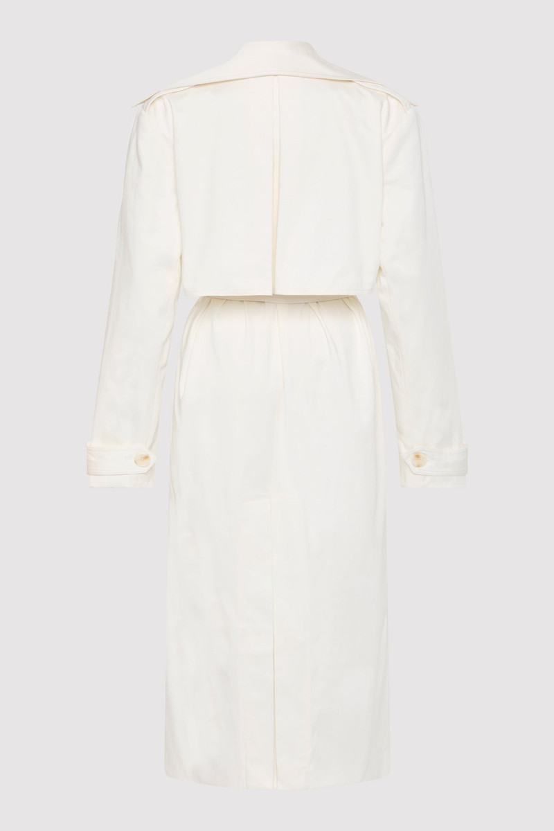ST. AGNI Classic Trench Coat - Off White outlook