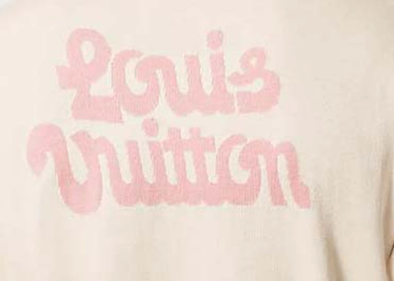 Louis Vuitton Louis Vuitton by Tyler, the Creator Short-Sleeved Cotton Knitted Crewneck Egg Shell outlook