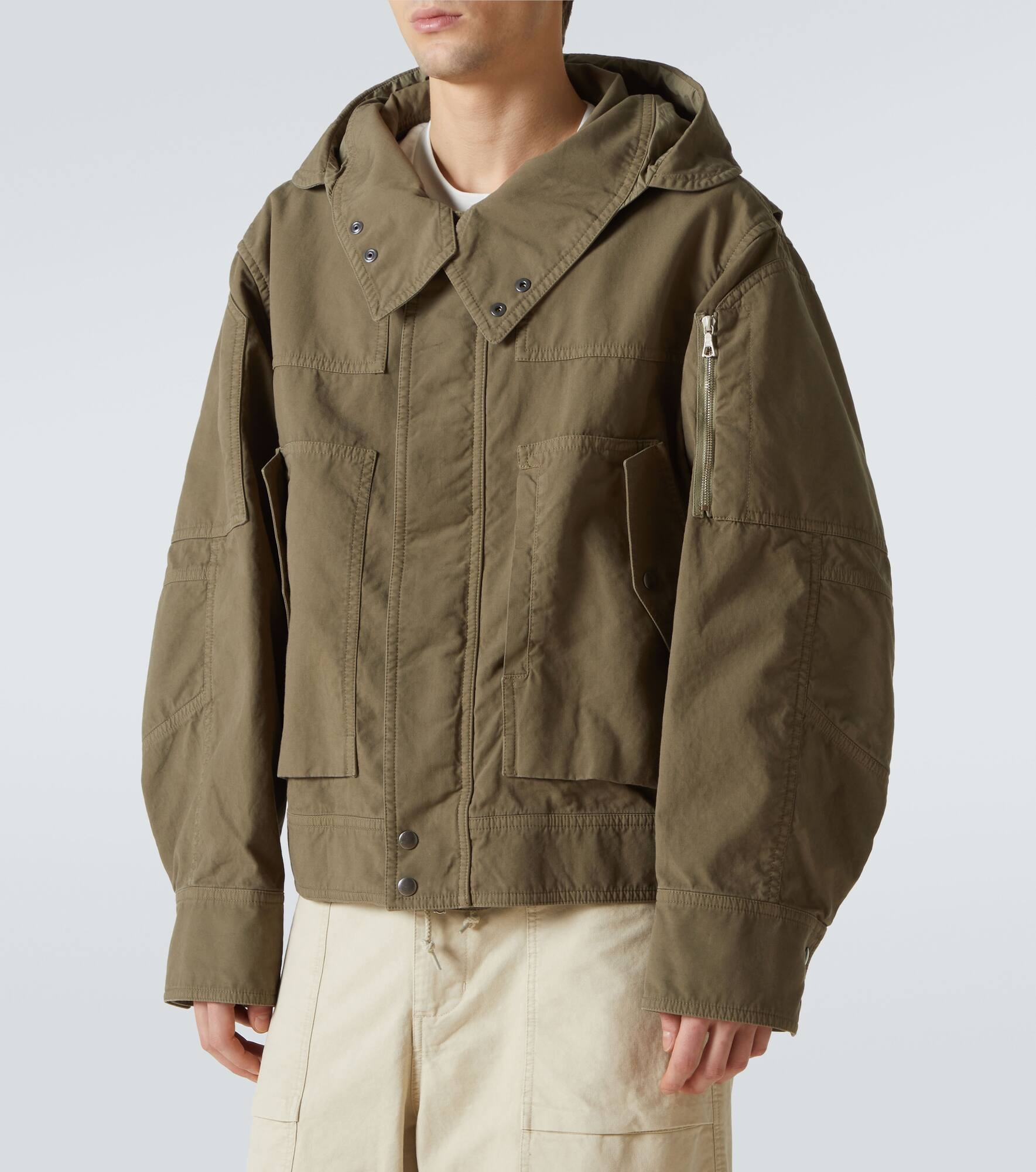 Hooded cotton jacket - 3