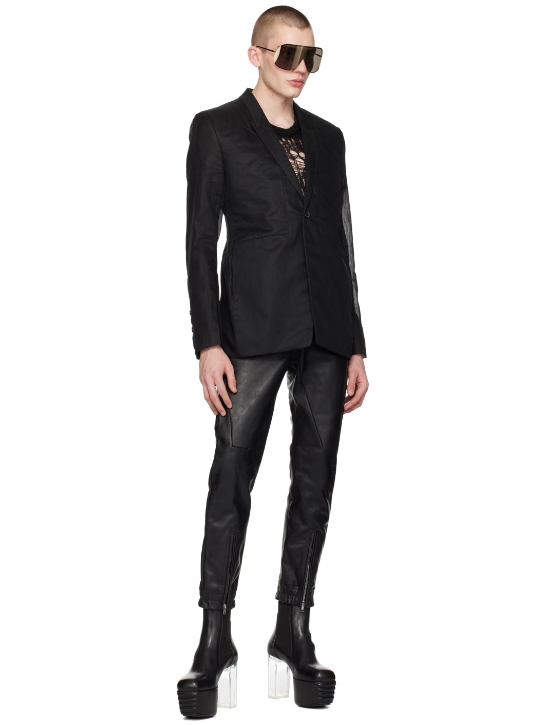 Black Fogpocket Blazer - 4