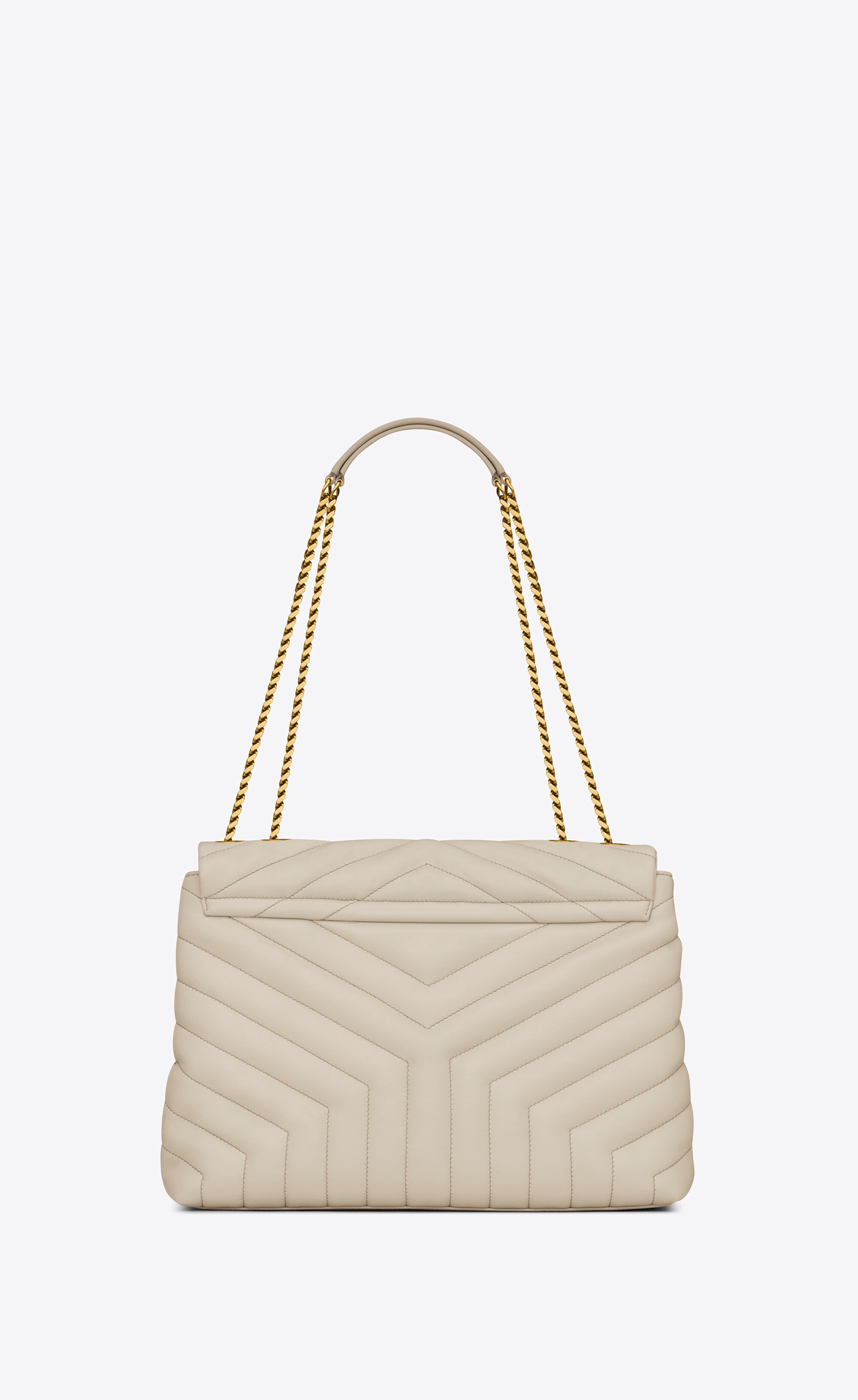 loulou medium chain bag in matelassé "y" leather - 3