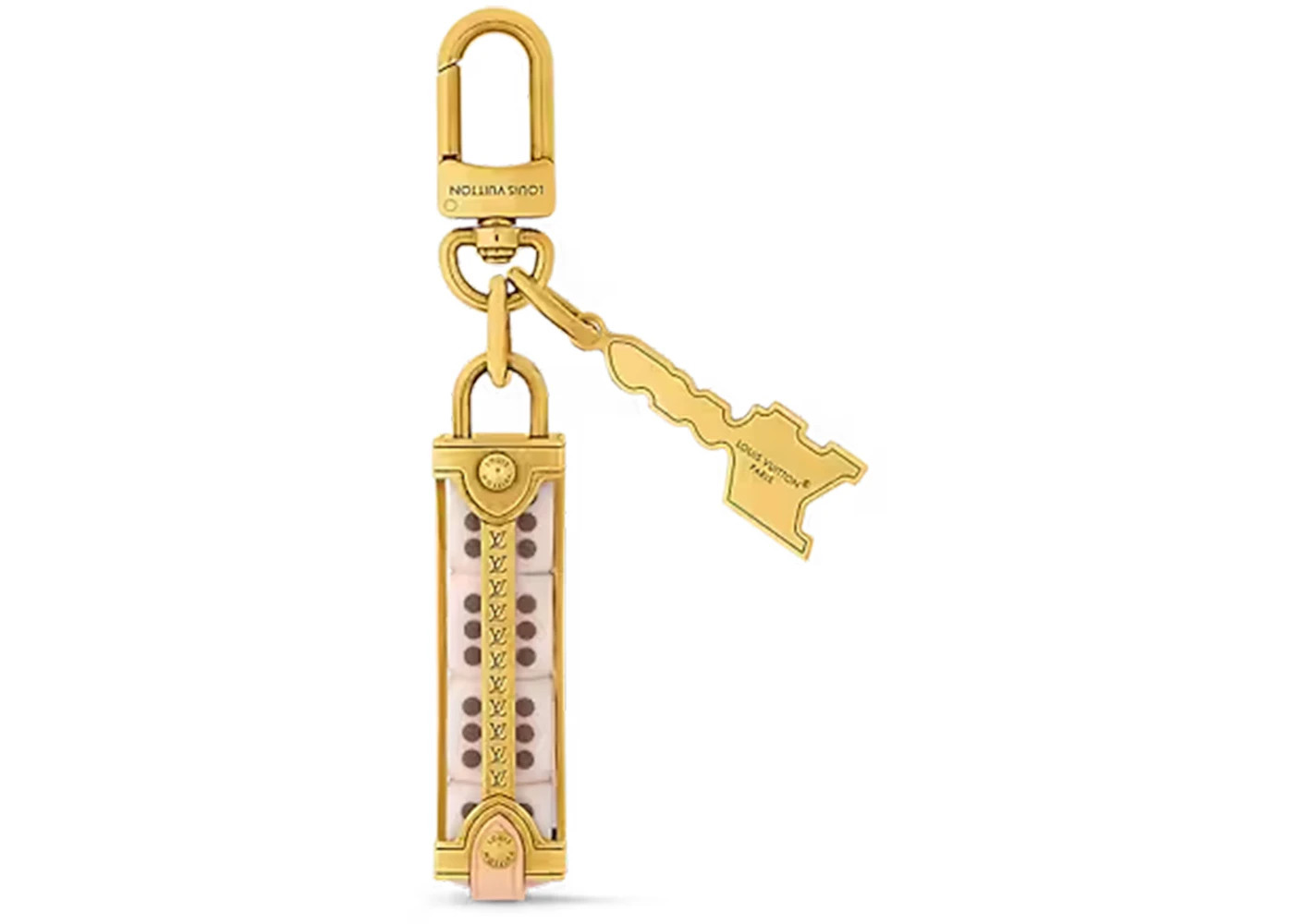 Louis Vuitton LV Lovers Dice Bag Charm & Key Holder Gold - 2