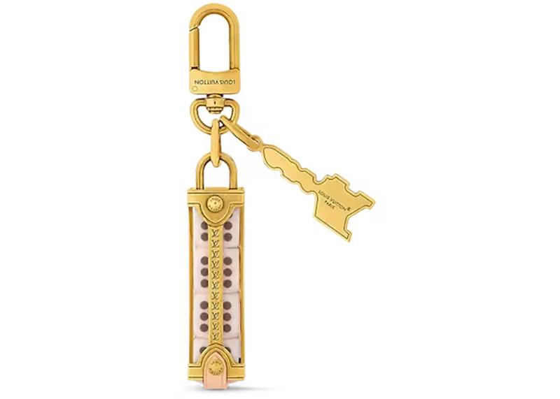 Louis Vuitton Louis Vuitton LV Lovers Dice Bag Charm & Key Holder Gold outlook