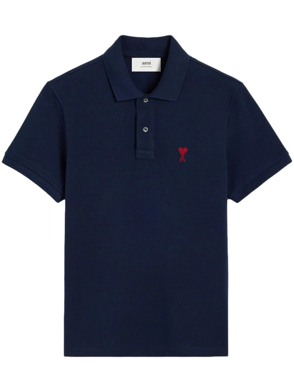 Ami Paris Men Ami De Coeur Cotton Polo Shirt - 1