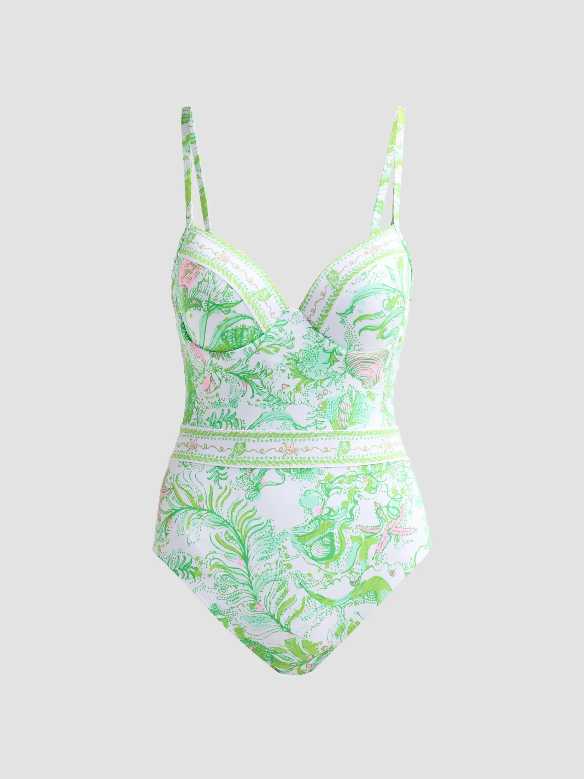 Women's Palma Ship To Shore One-Piece Swimsuit - Resort White - 1
