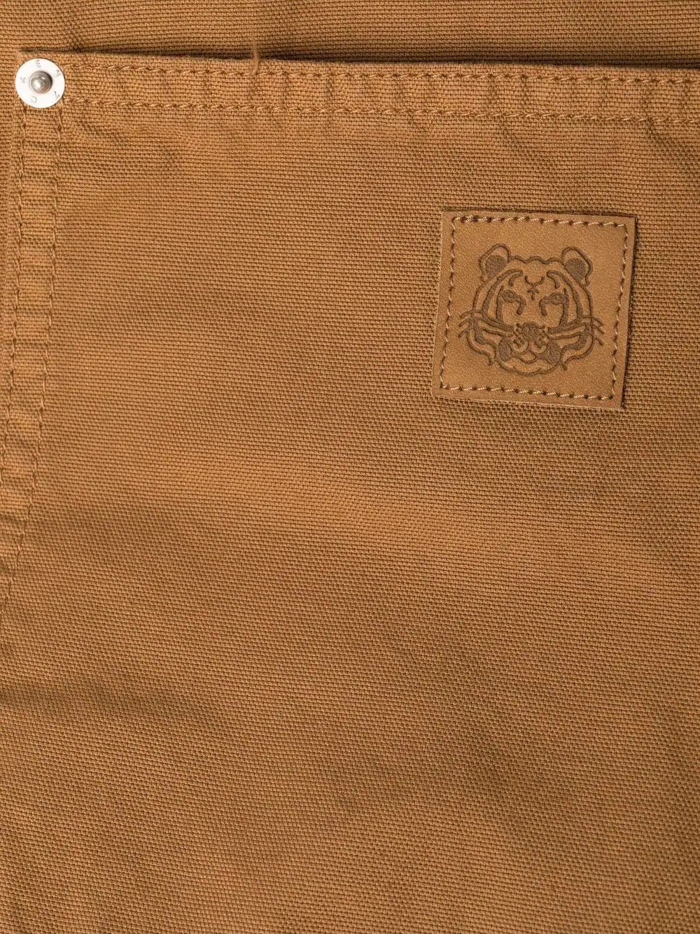 rear logo-patch trousers - 7