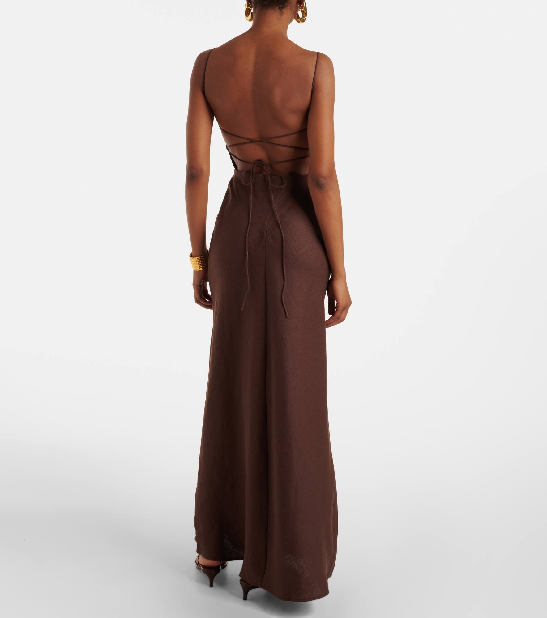 Linen maxi dress - 3