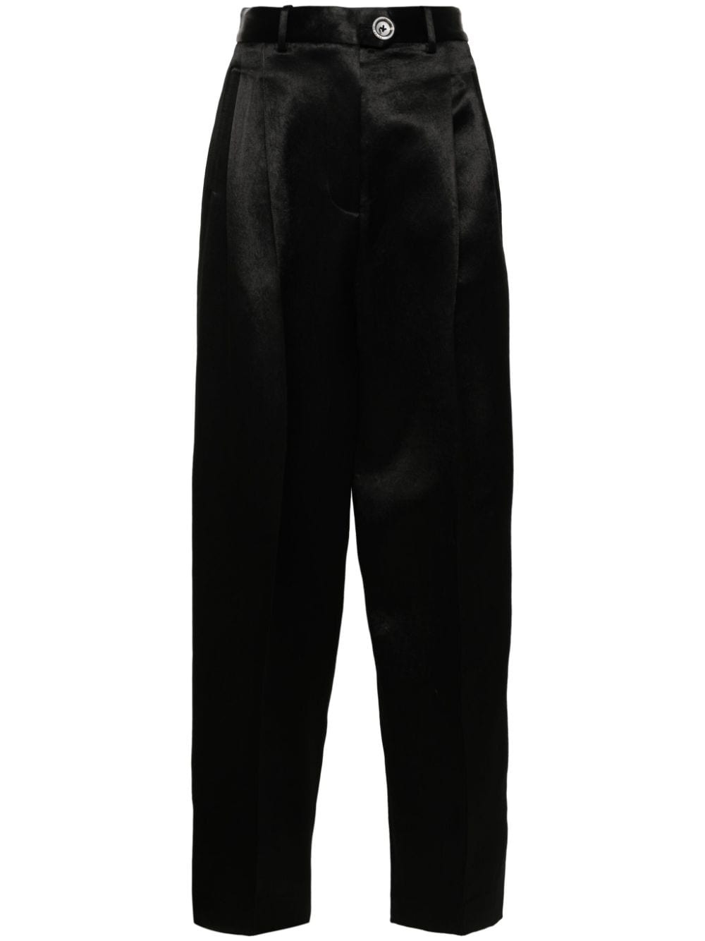 high-waist tapered trousers - 1