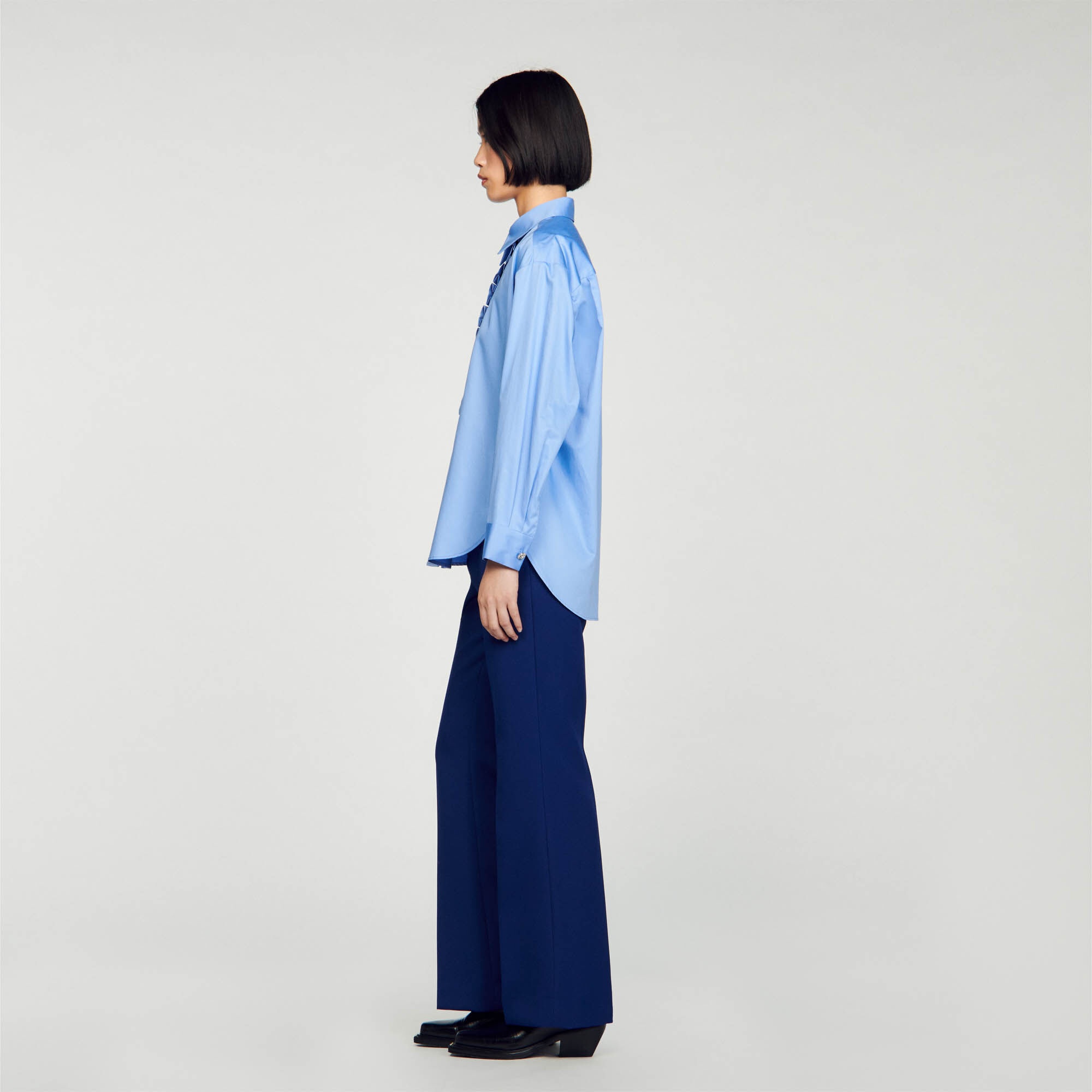 FRILLED COLLAR SHIRT - 7