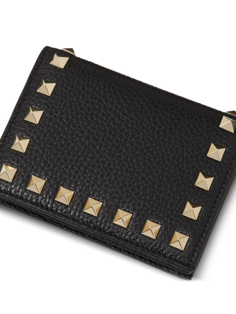 rockstud flap leather wallet 5