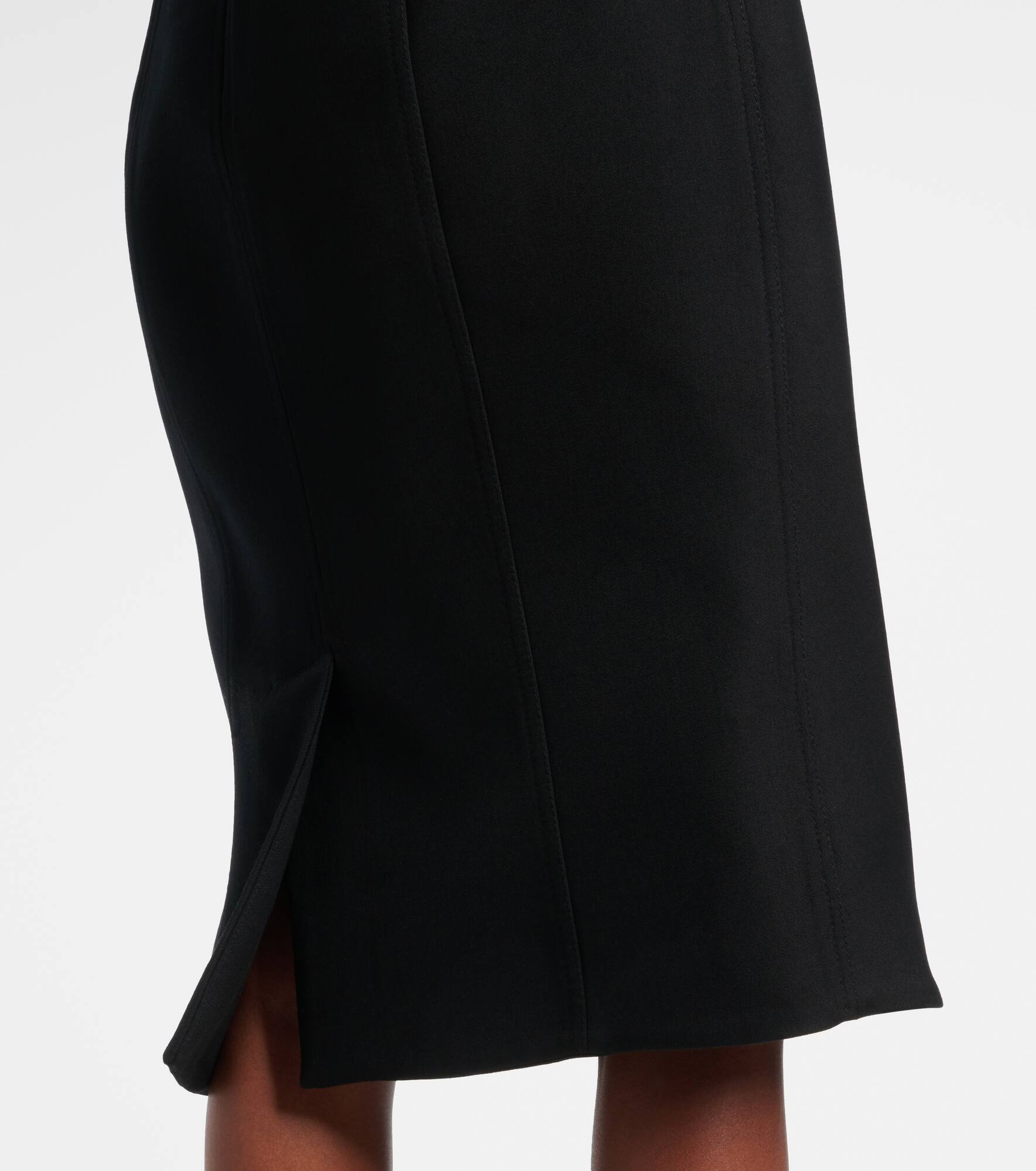 Strapless wool midi dress - 5