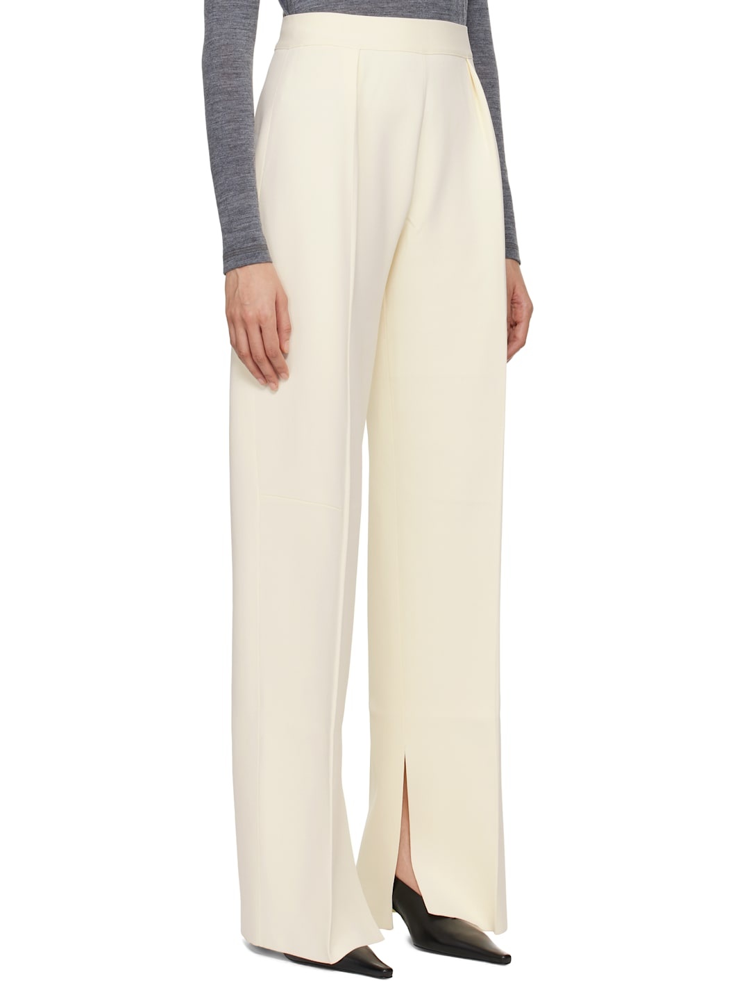 Off-White Superfine Viscose Knit Trousers - 2