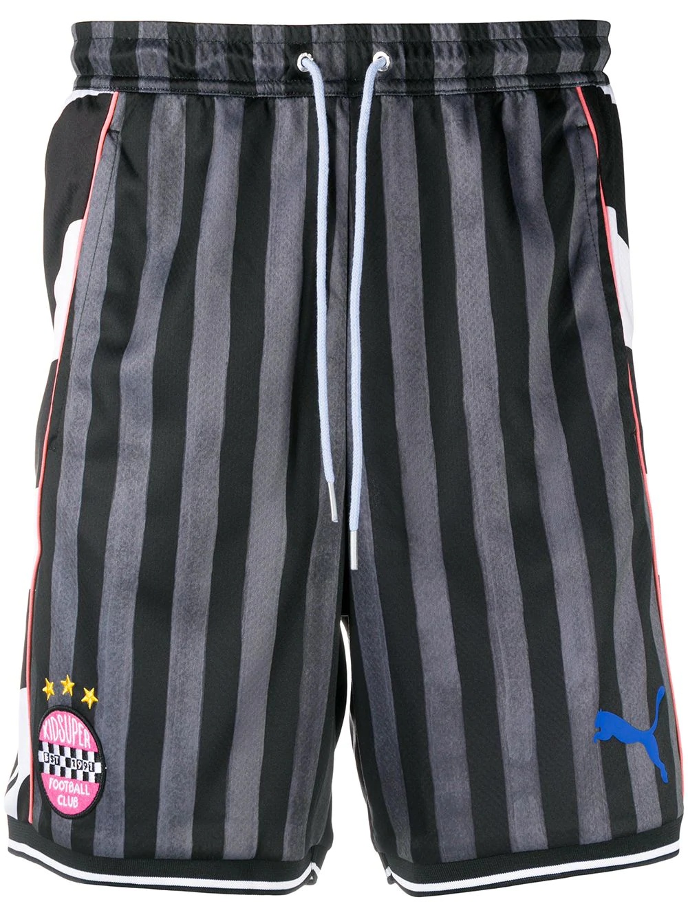 striped track shorts  - 1