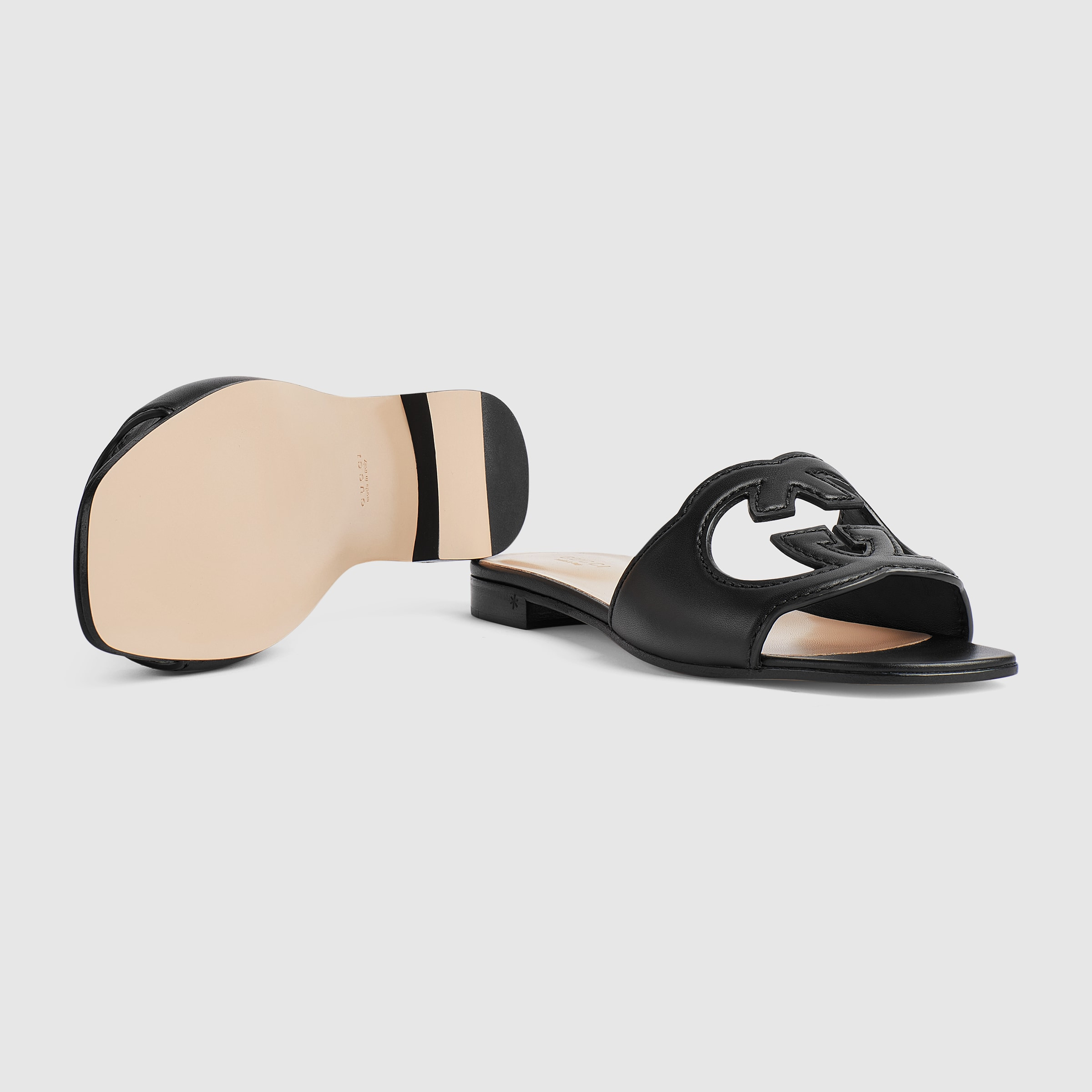 Women's Interlocking G cut-out slide sandal - 6