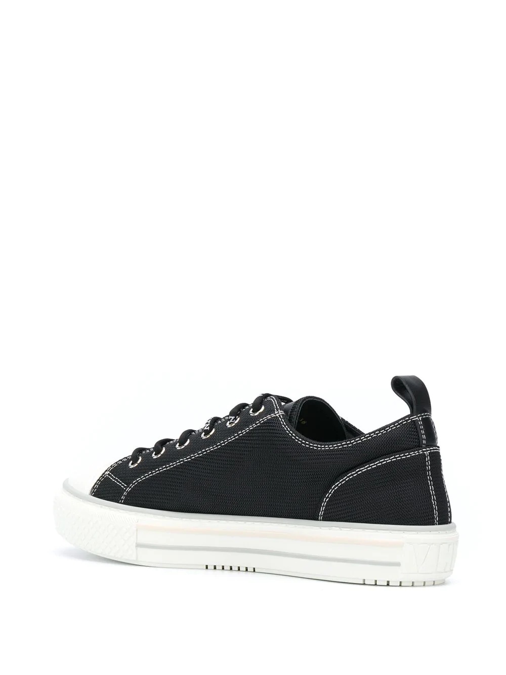 logo patch low-top sneakers - 3