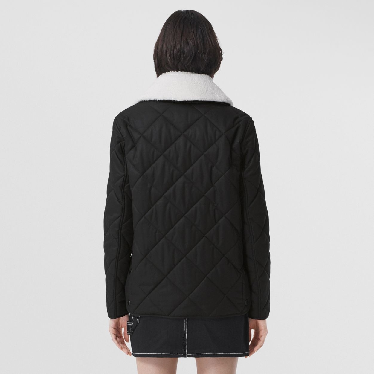 Diamond Quilted Cotton Gabardine Jacket - 4