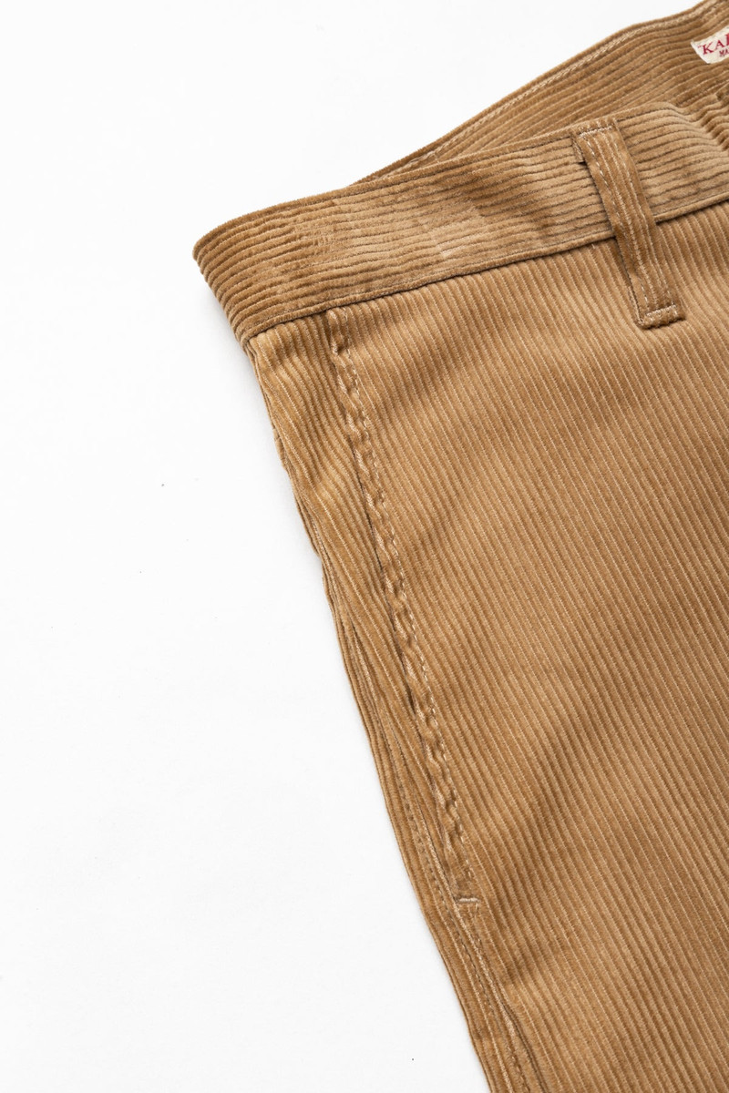 8oz Corduroy ZIPPER PORT Baggy Pants - Beige 5