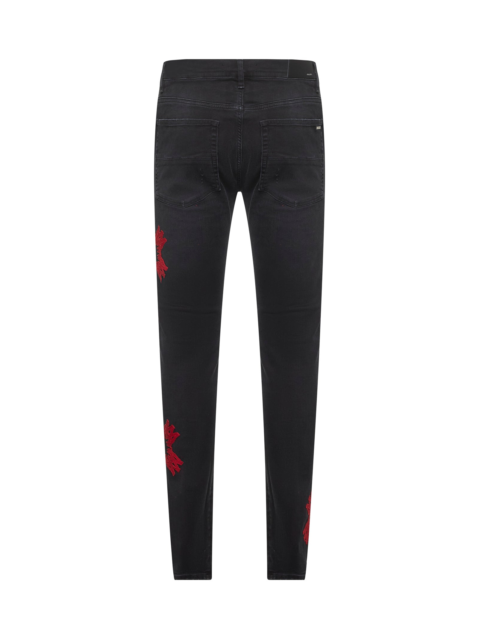 Amiri Men Black Denim Ma Quad Applique Skinny Jeans - 2