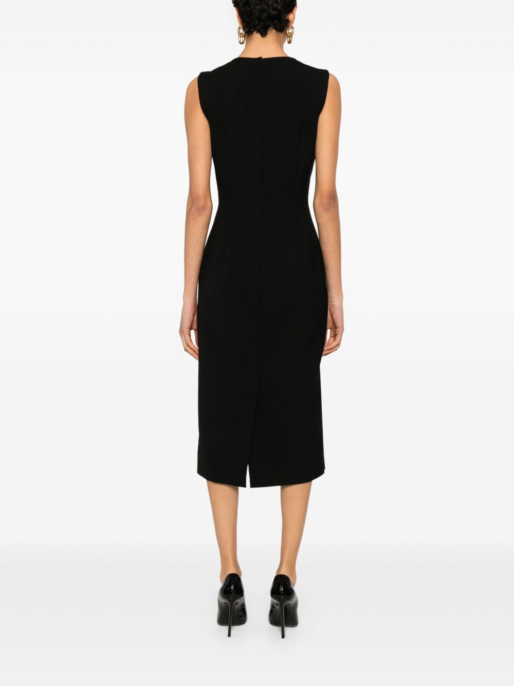 sleeveless midi dress - 4