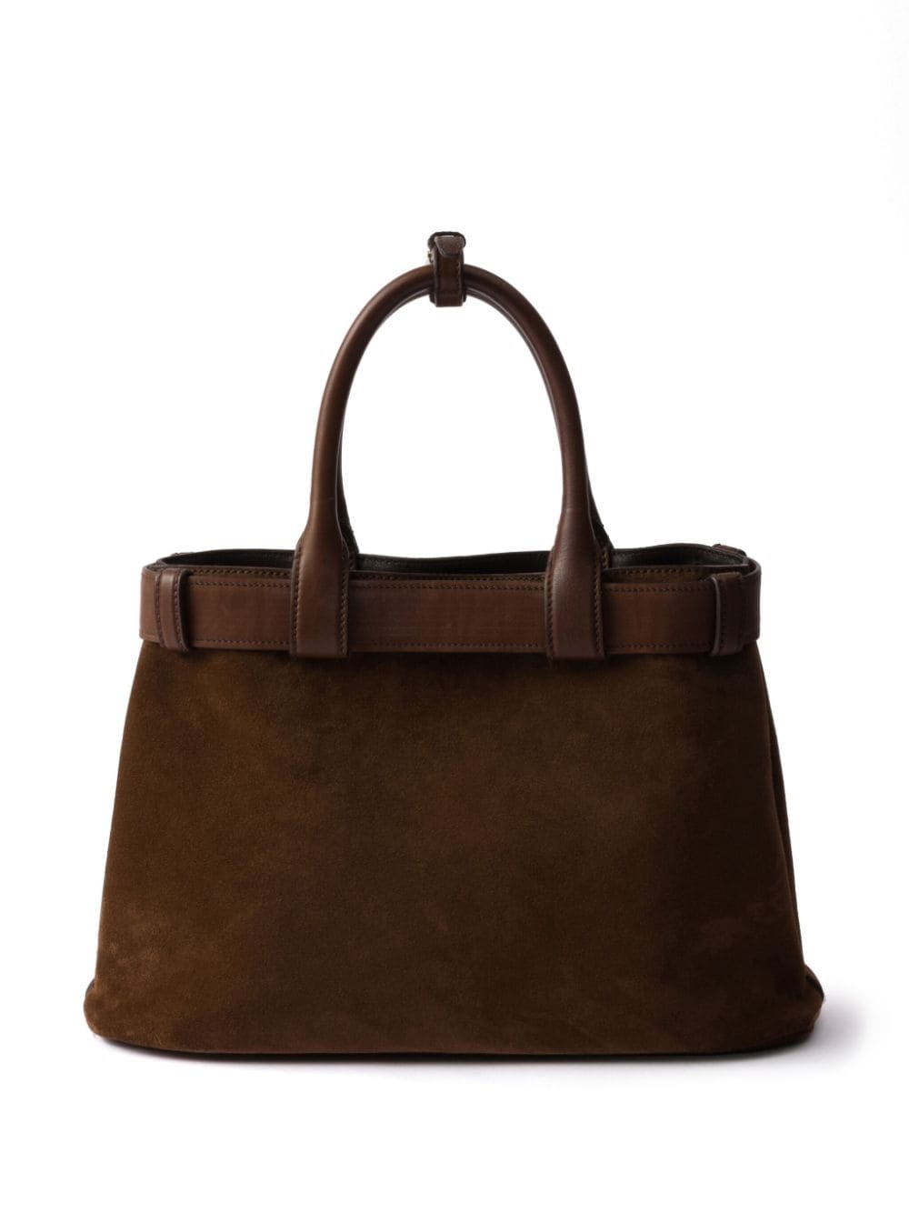 medium Buckle belt-detail suede bag - 2