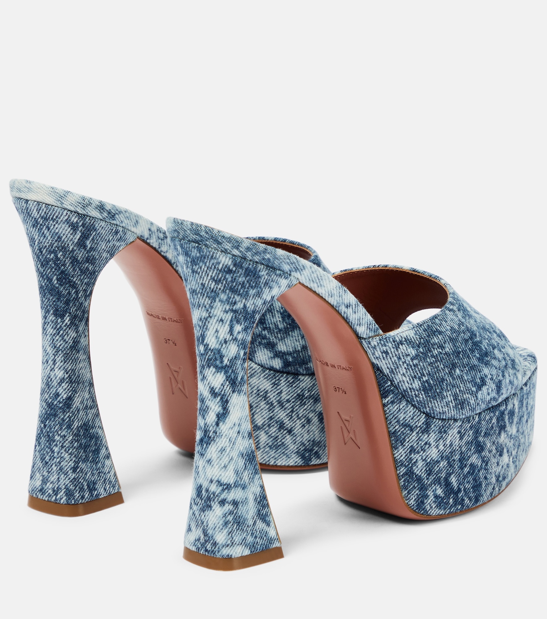 Dalida denim platform mules - 3