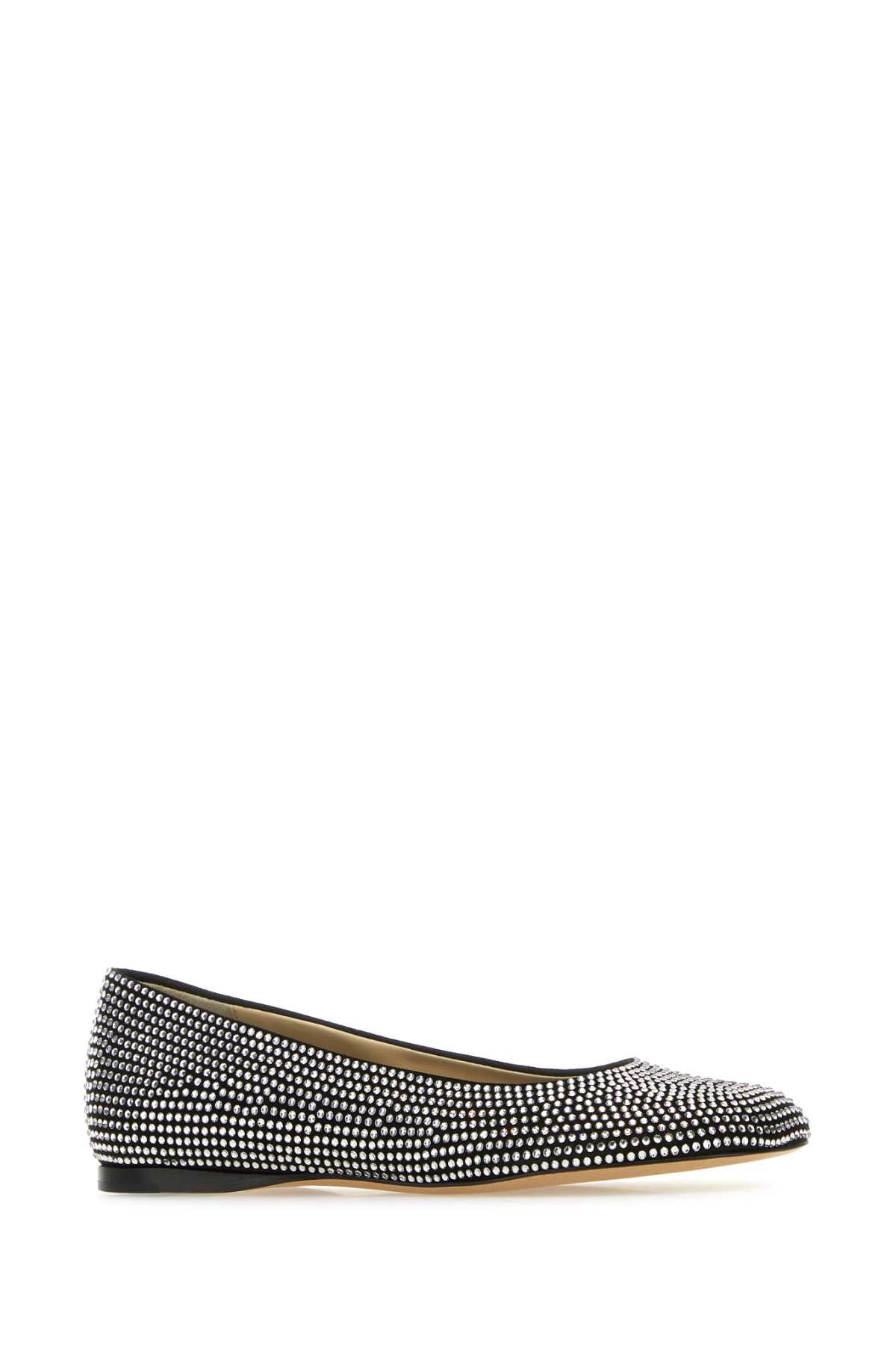 Loewe Women Embellished Suede Toy Ballerinas - 2