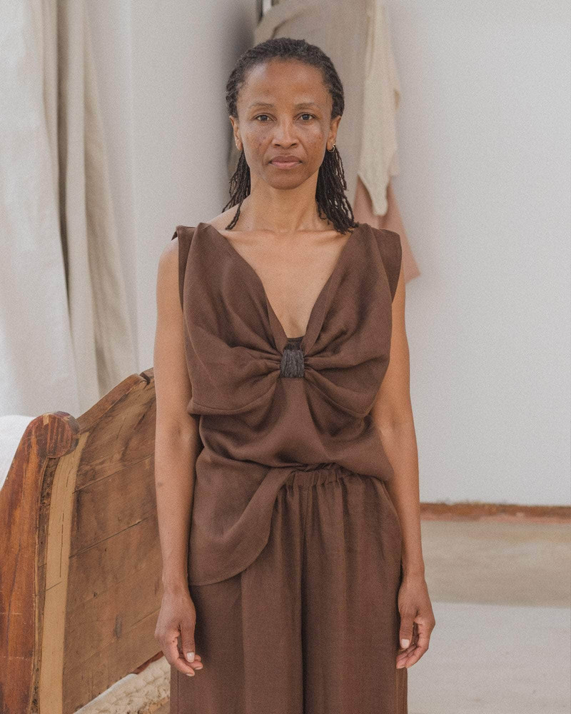 Sepia Top - Fine Linen and Lace 5
