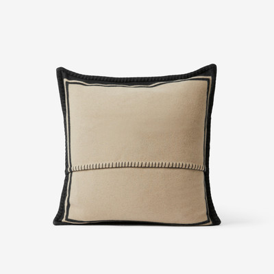 Burberry Logo Cashmere Wool Jacquard Cushion Cover outlook