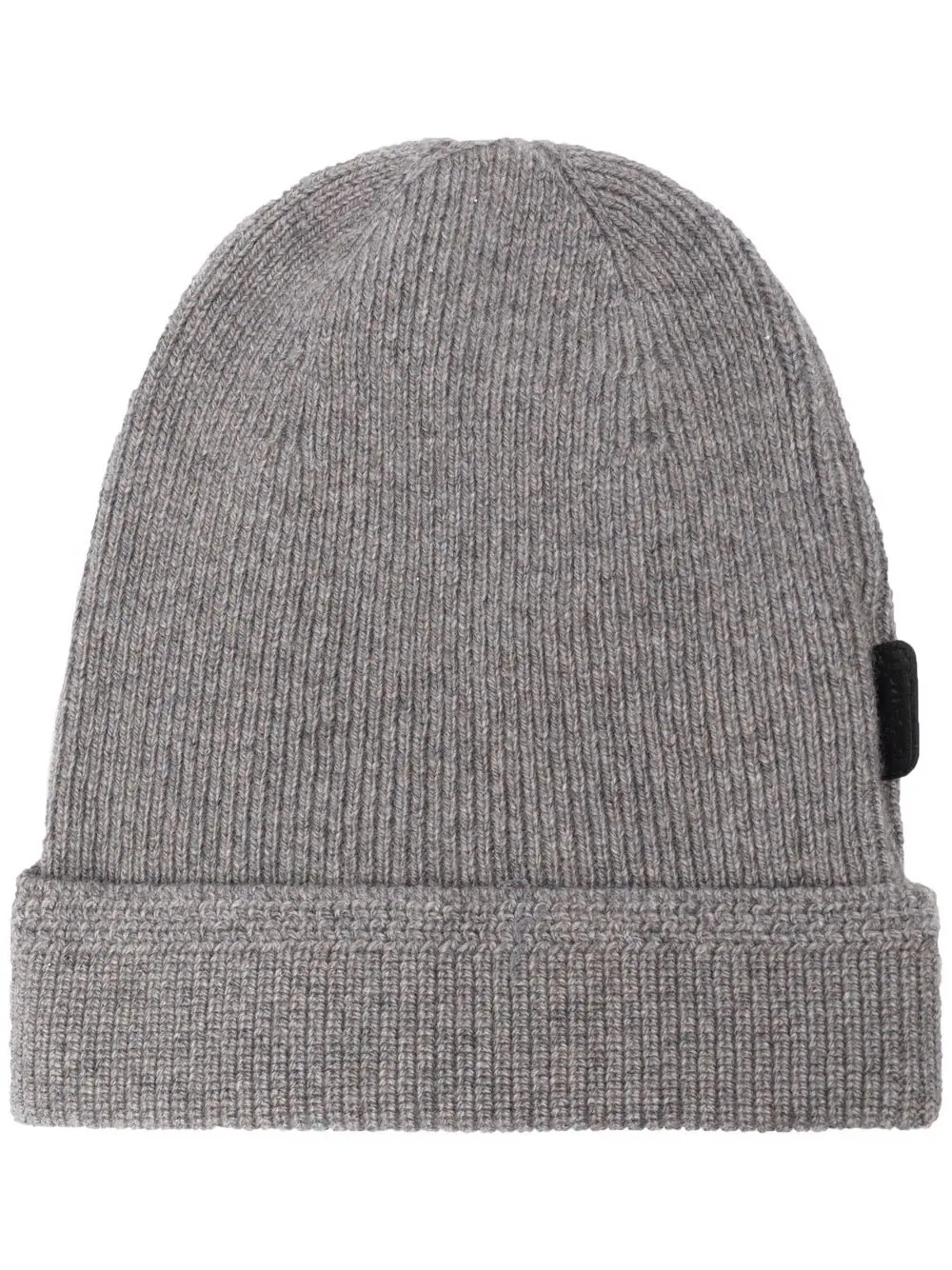 ribbed knit cashmere beanie - 1