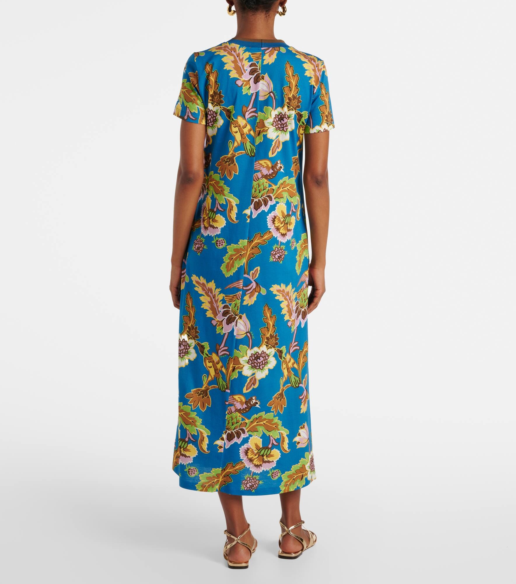 Printed cotton maxi dress - 3