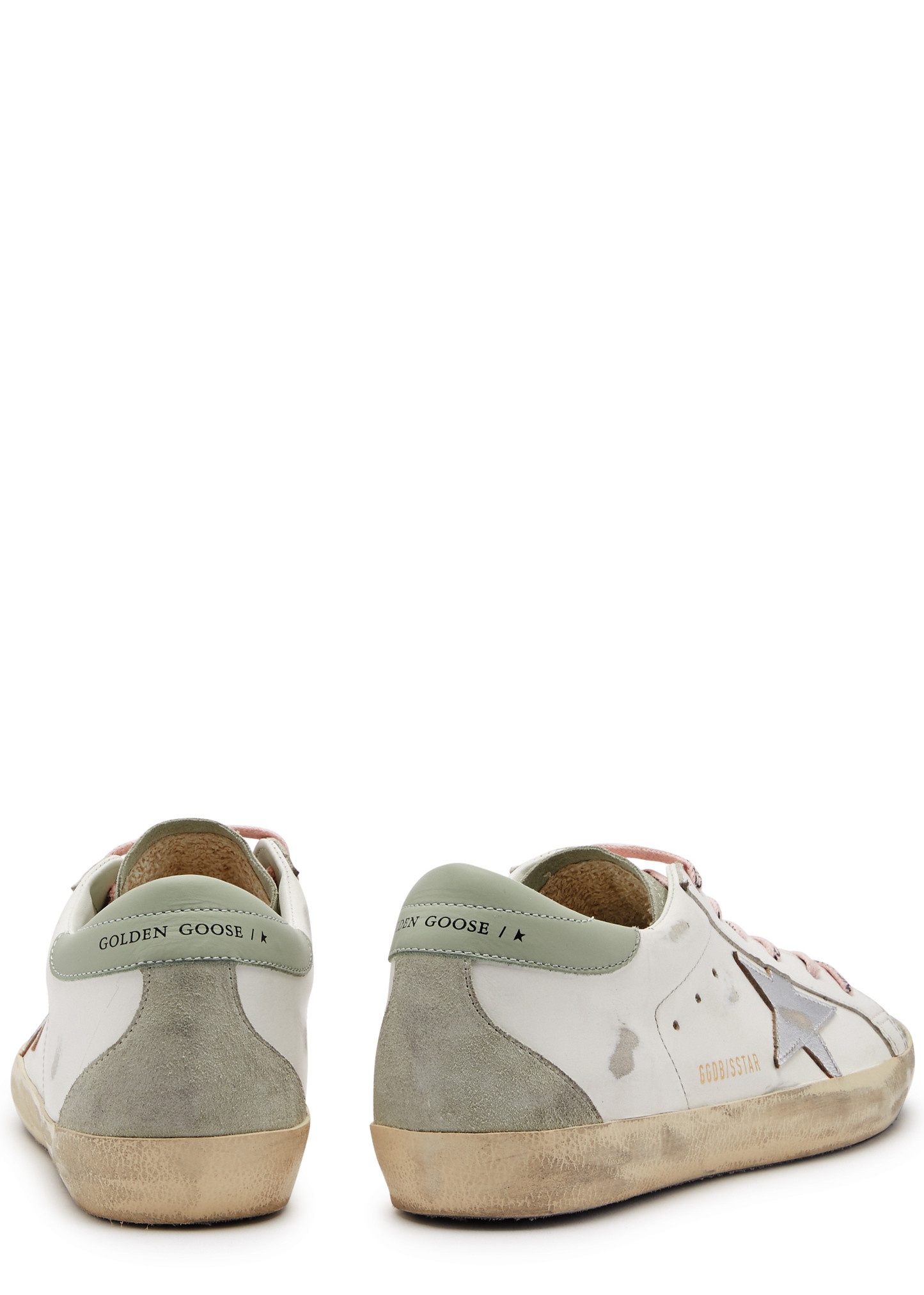 Superstar distressed leather sneakers - 3