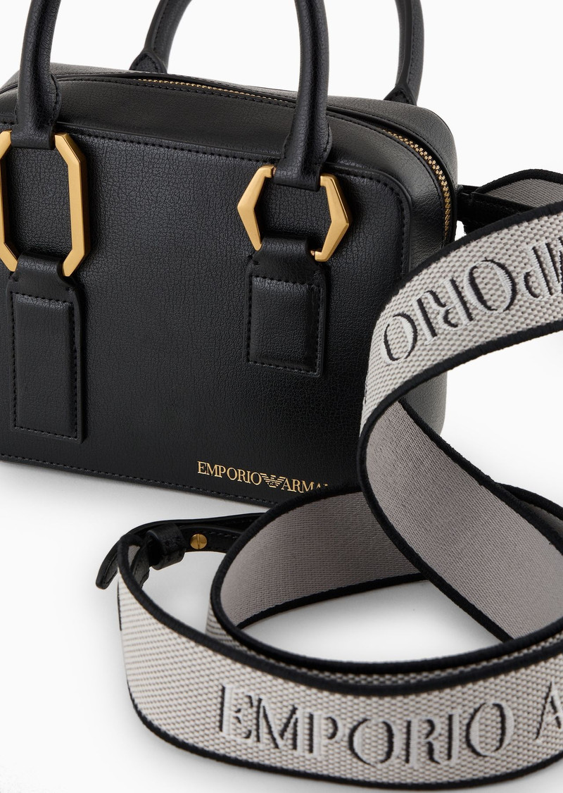 Palmelato-finish double handle Bauletto bag 5