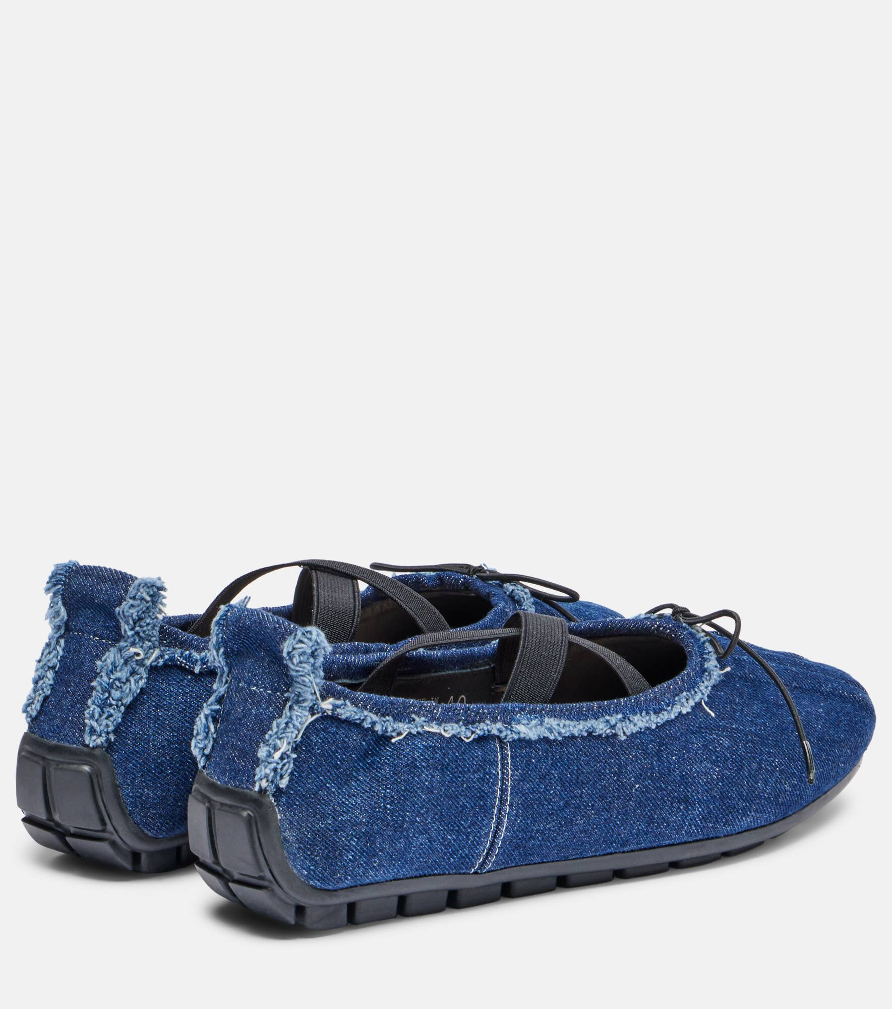 Ballerina Grip denim ballet flats - 2