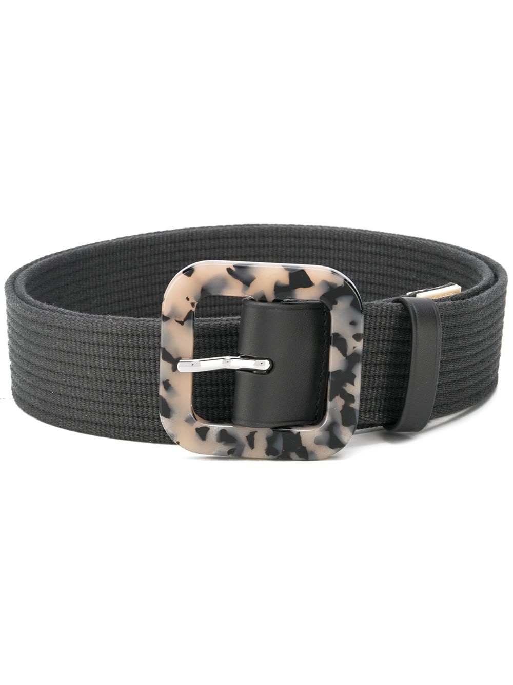 tortoiseshell buckle belt - 1