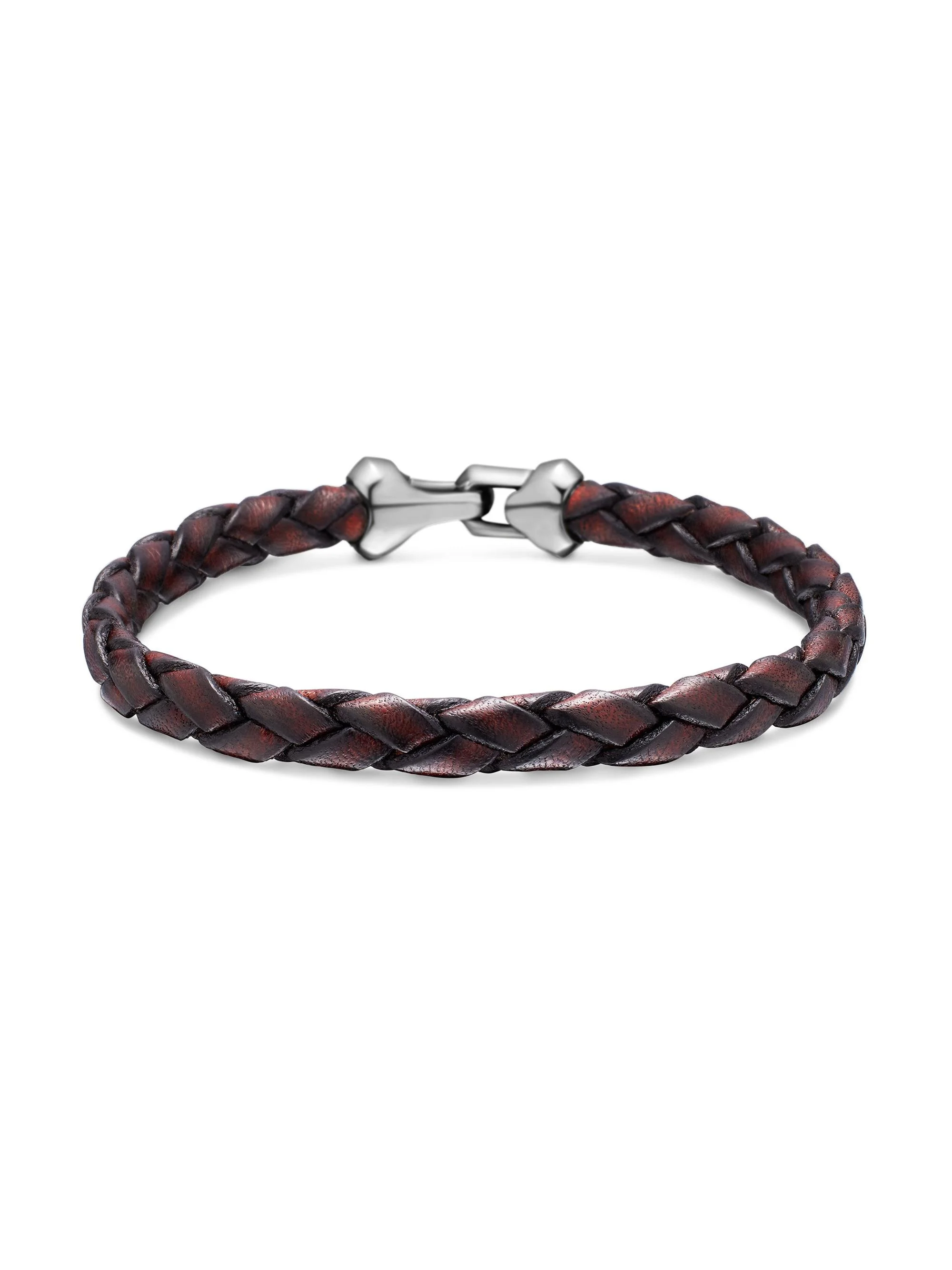 Men's Armory Leather Bracelet - Brown - 1