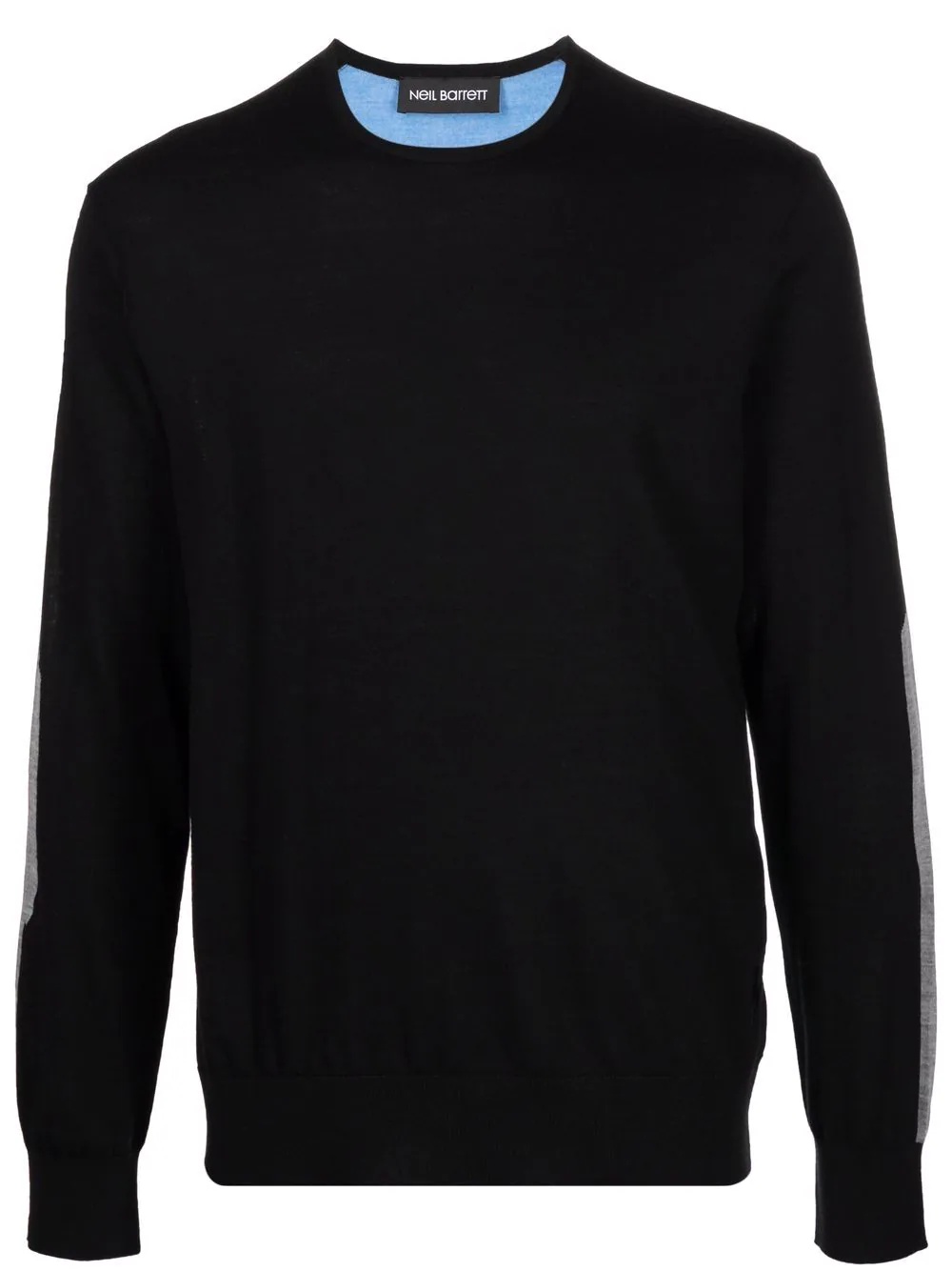 colour-block knitted long-sleeve jumper - 1